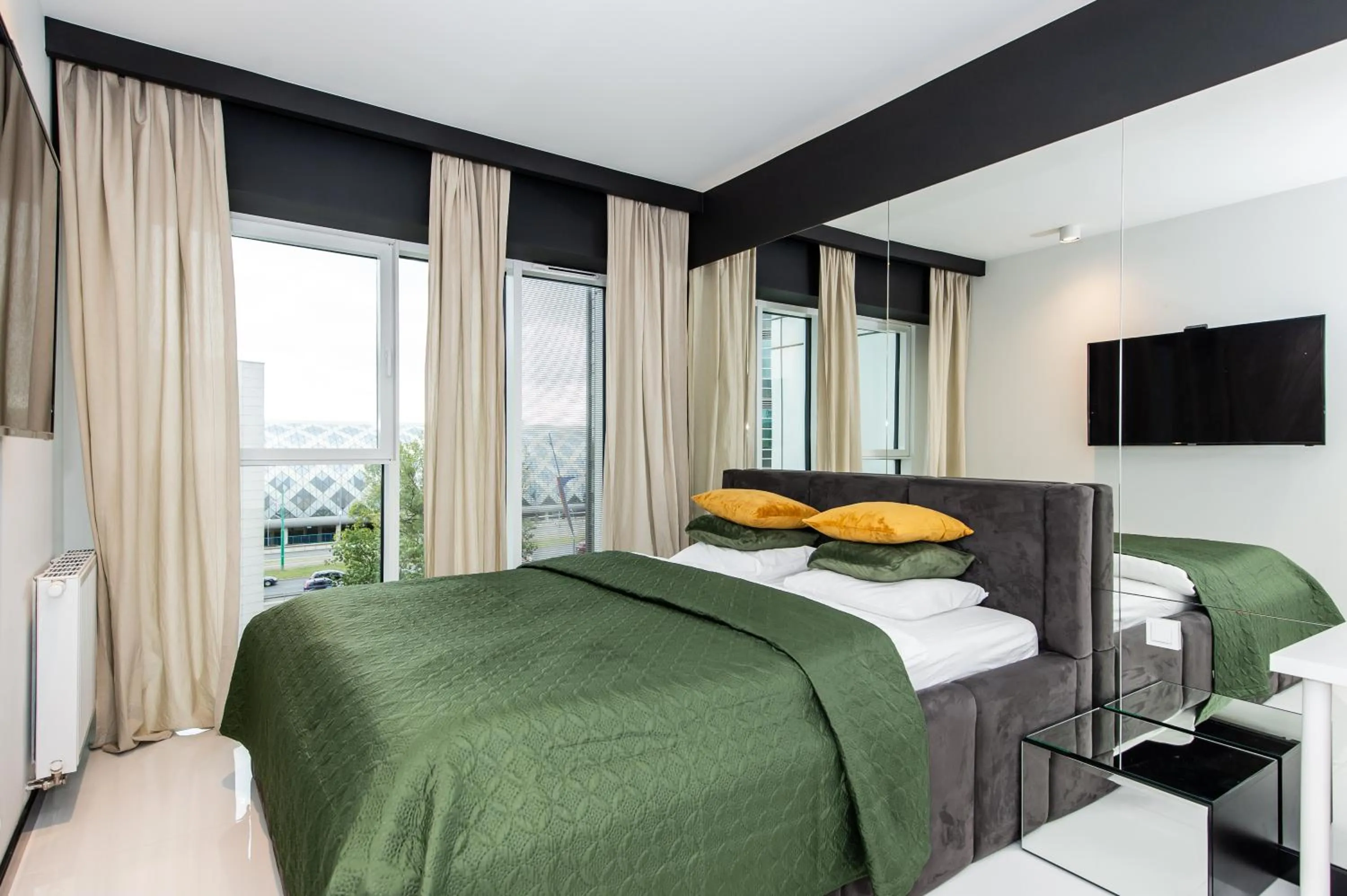 Bed in Super-Apartamenty International Fair