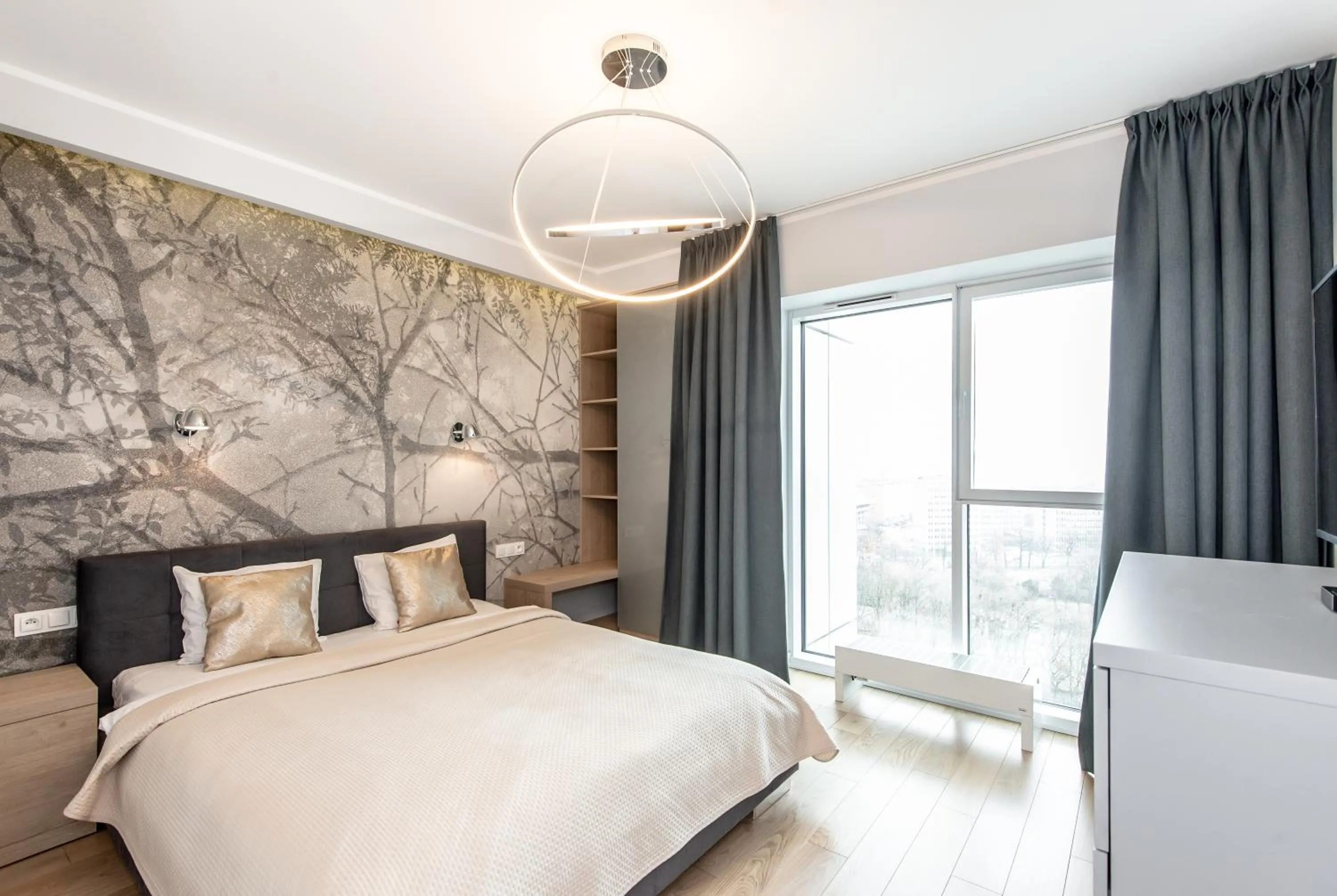 Bed in Super-Apartamenty International Fair