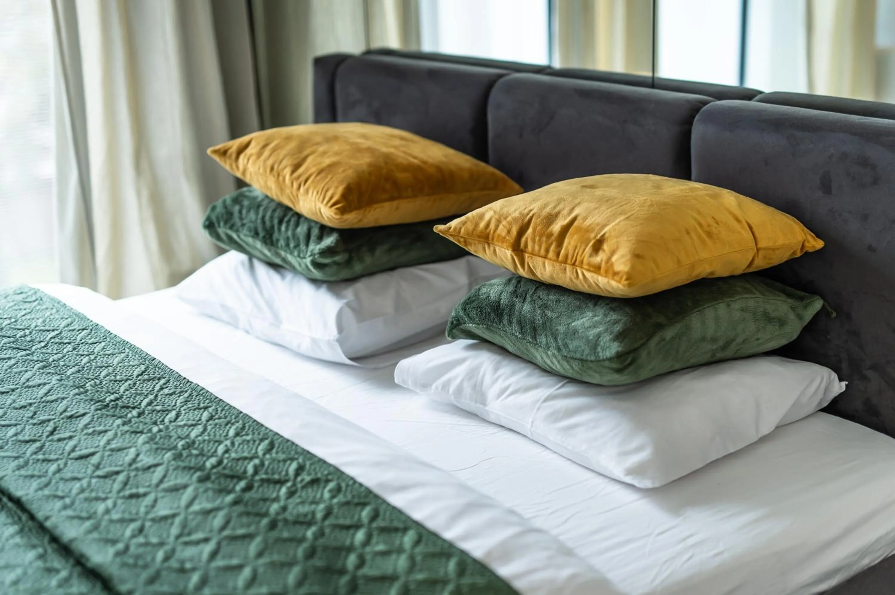 Bed in Super-Apartamenty International Fair