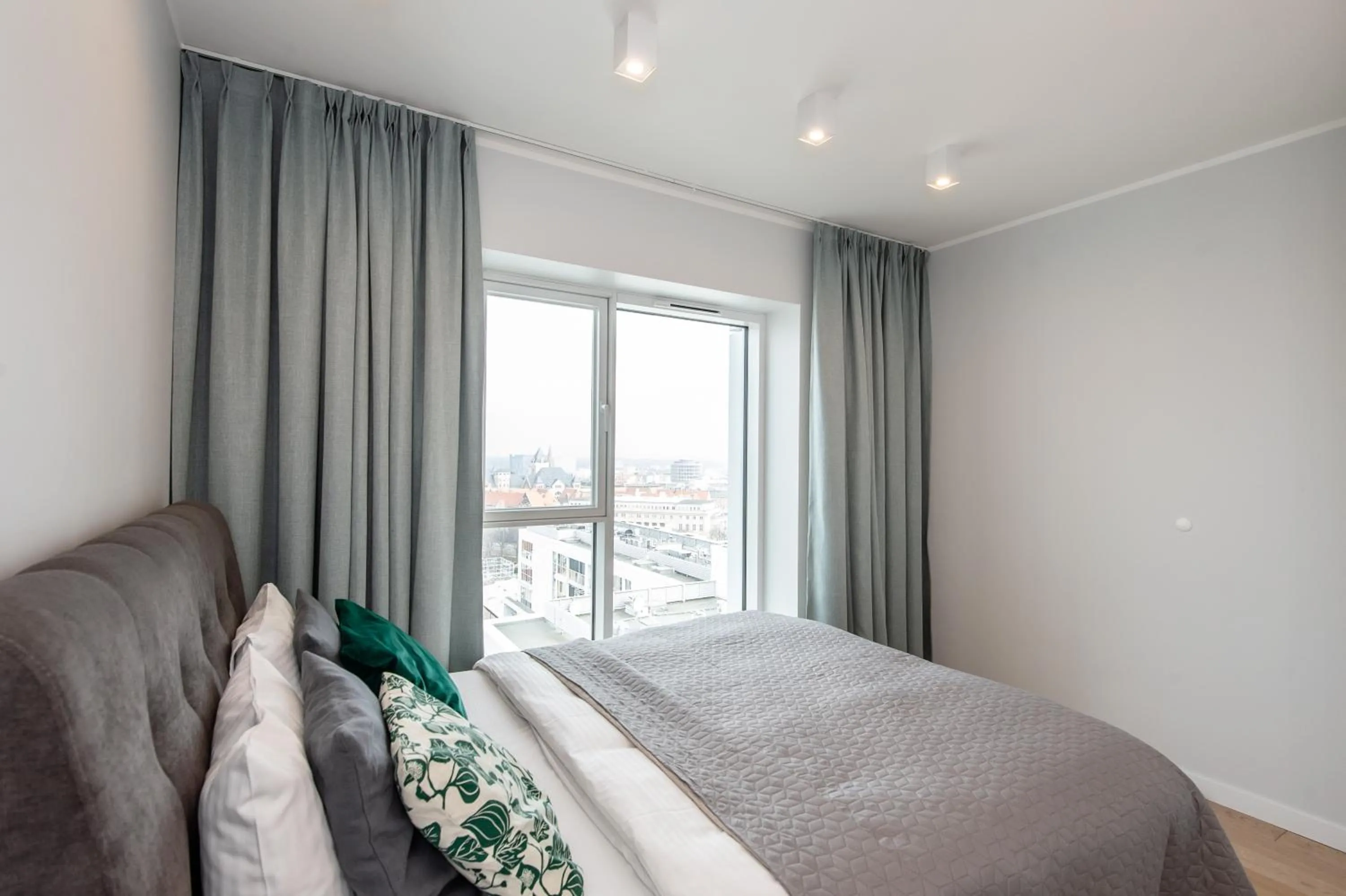 Bed in Super-Apartamenty International Fair