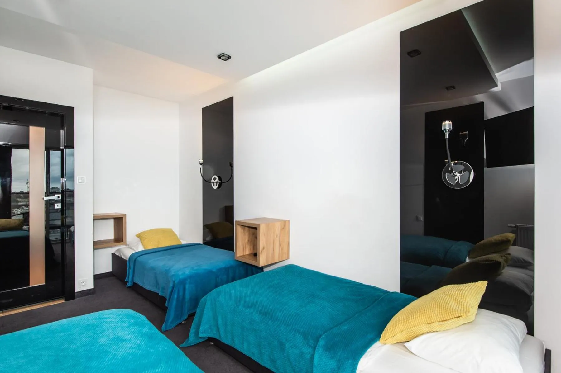 Bed in Super-Apartamenty International Fair