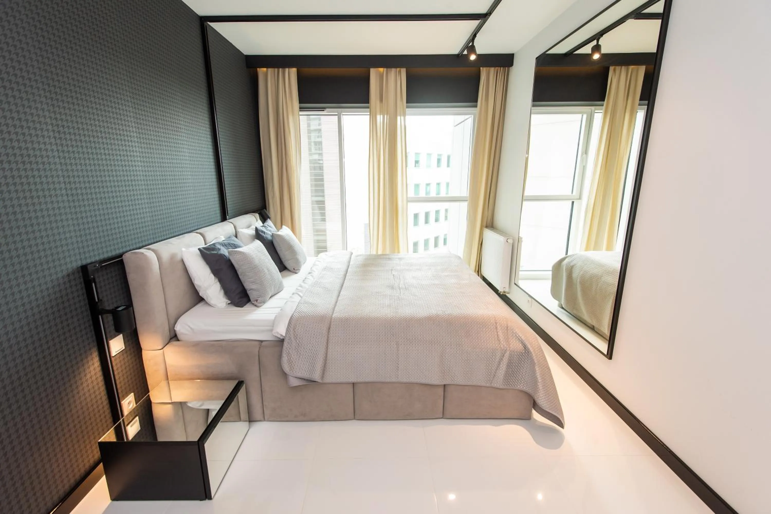 Bed in Super-Apartamenty International Fair