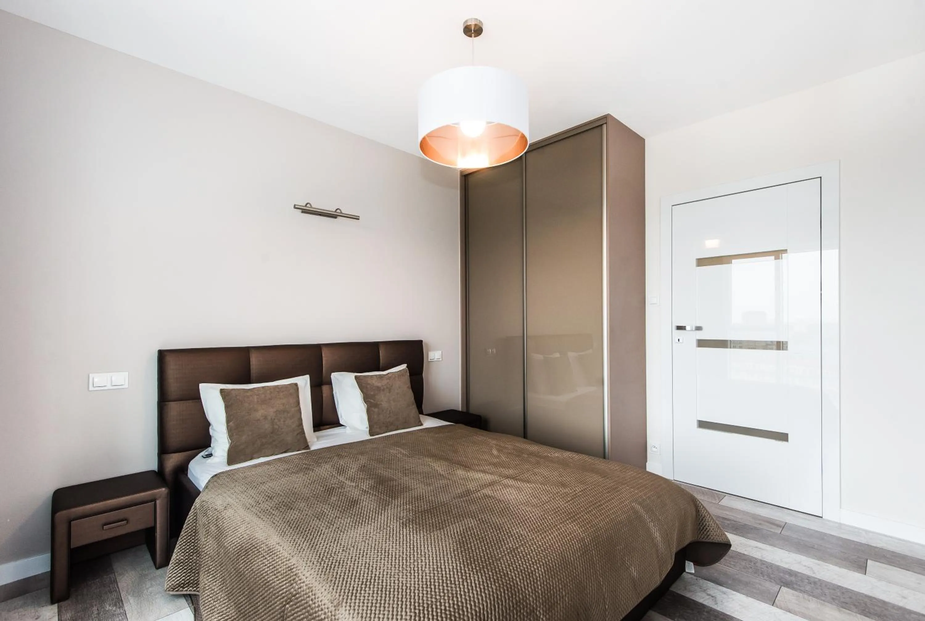 Bed in Super-Apartamenty International Fair