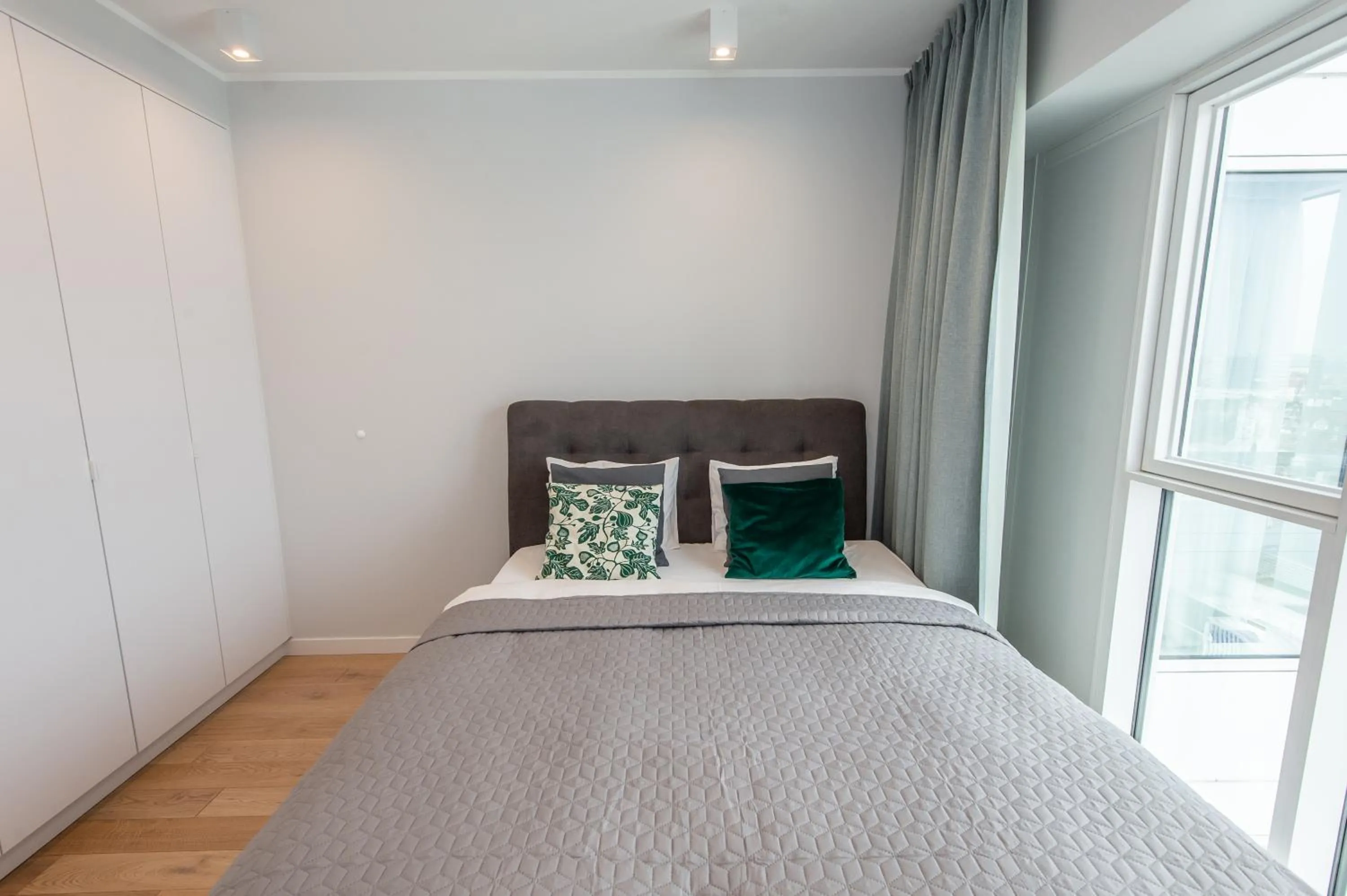 Bed in Super-Apartamenty International Fair