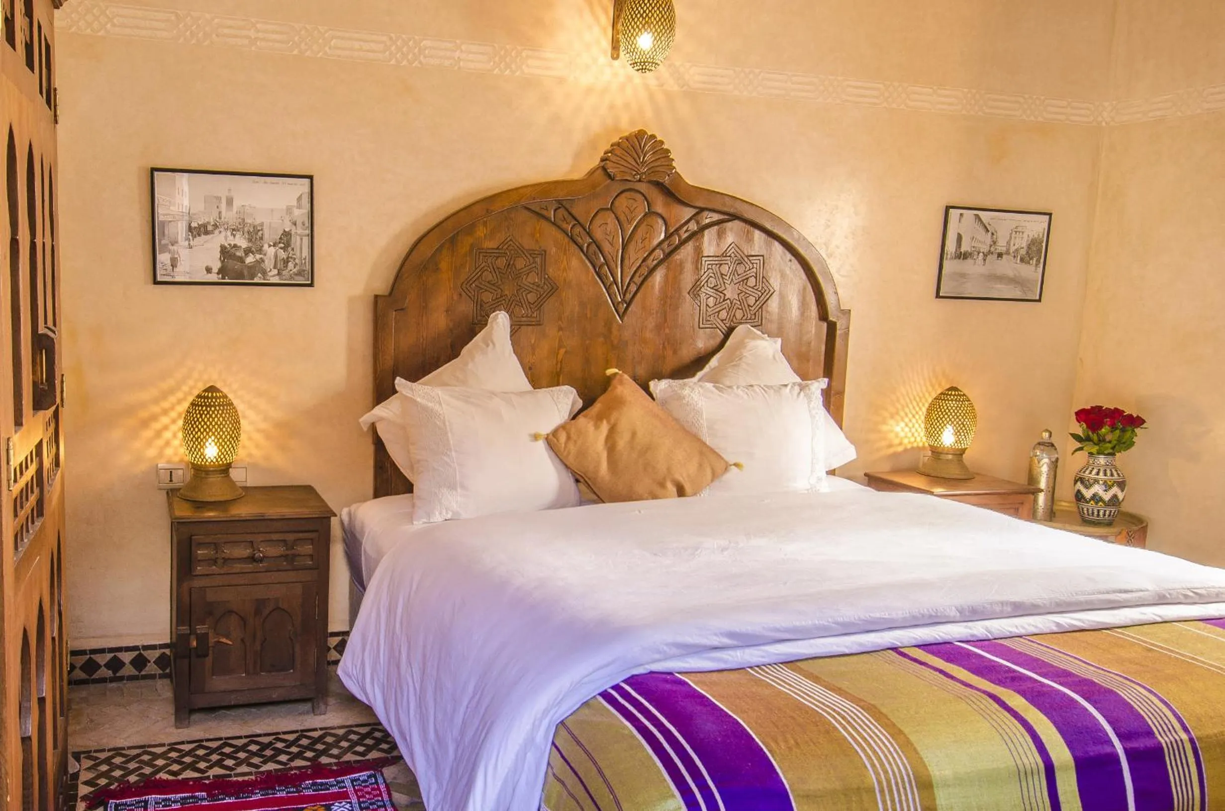 Bed in Riad Sidi Fatah