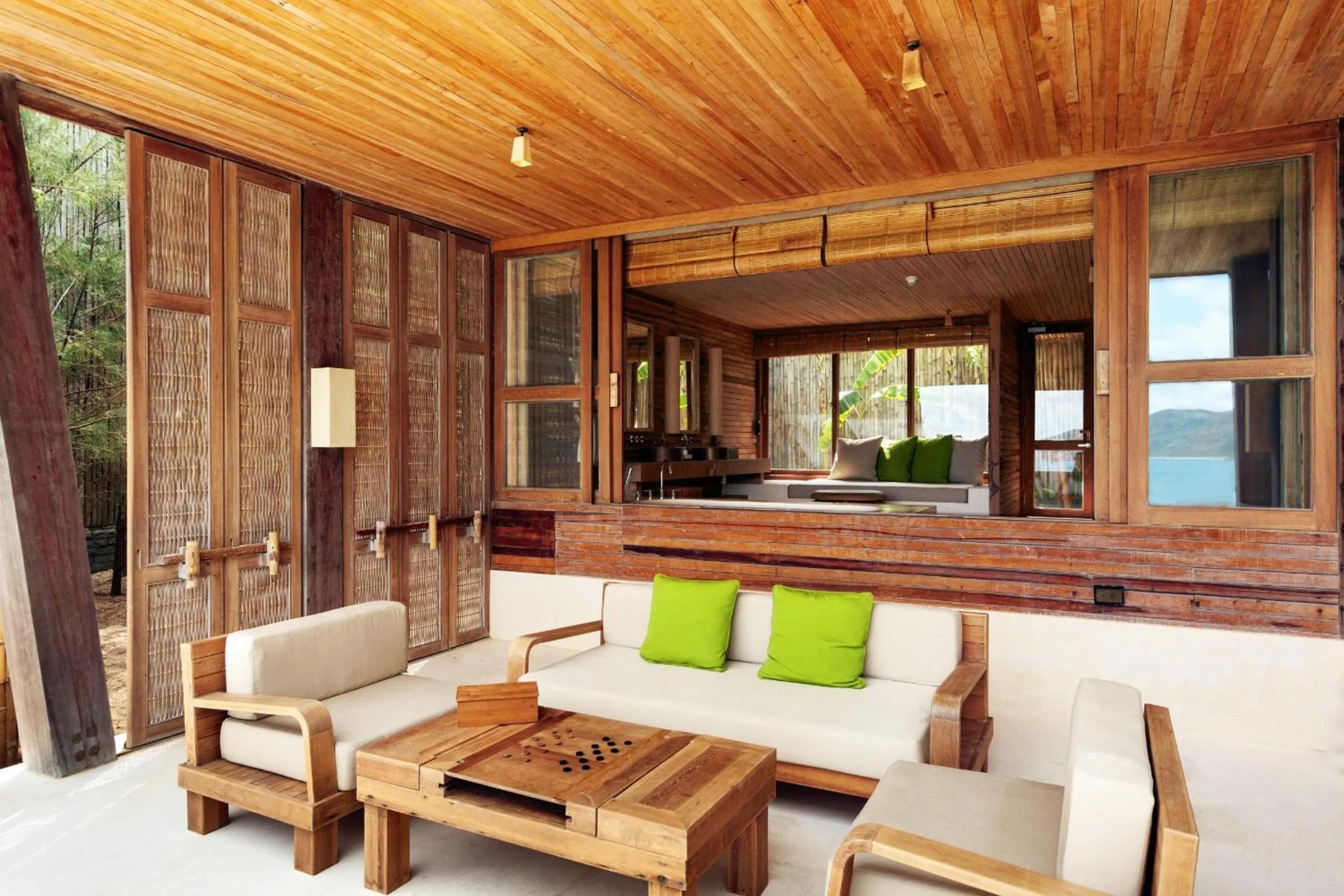 Seating area in Six Senses Con Dao - Turtle Island Paradise