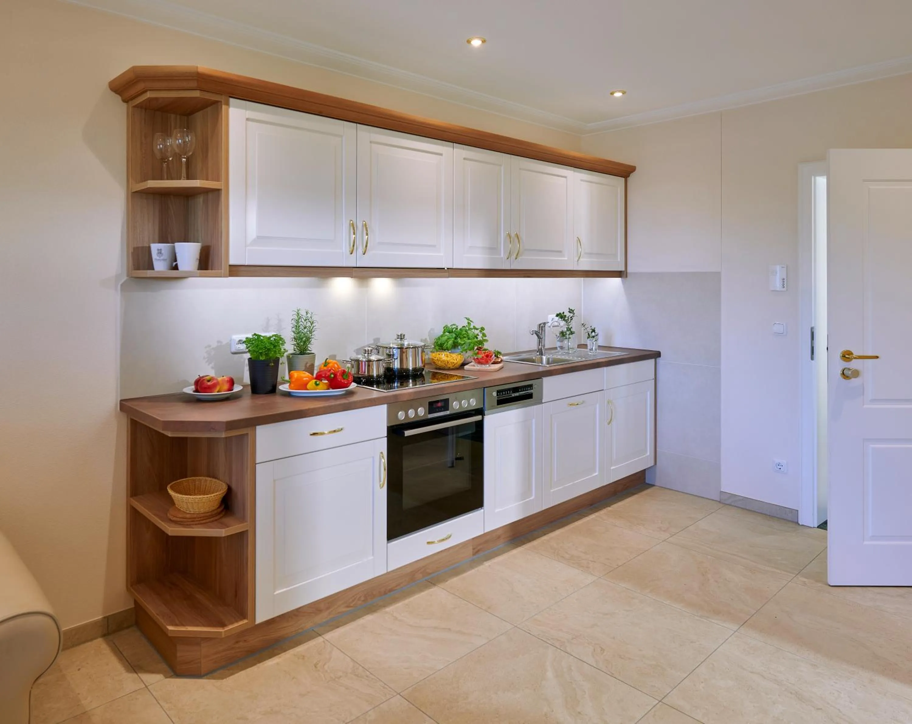 kitchen in Ferienwohnungen im Bonnschloessl