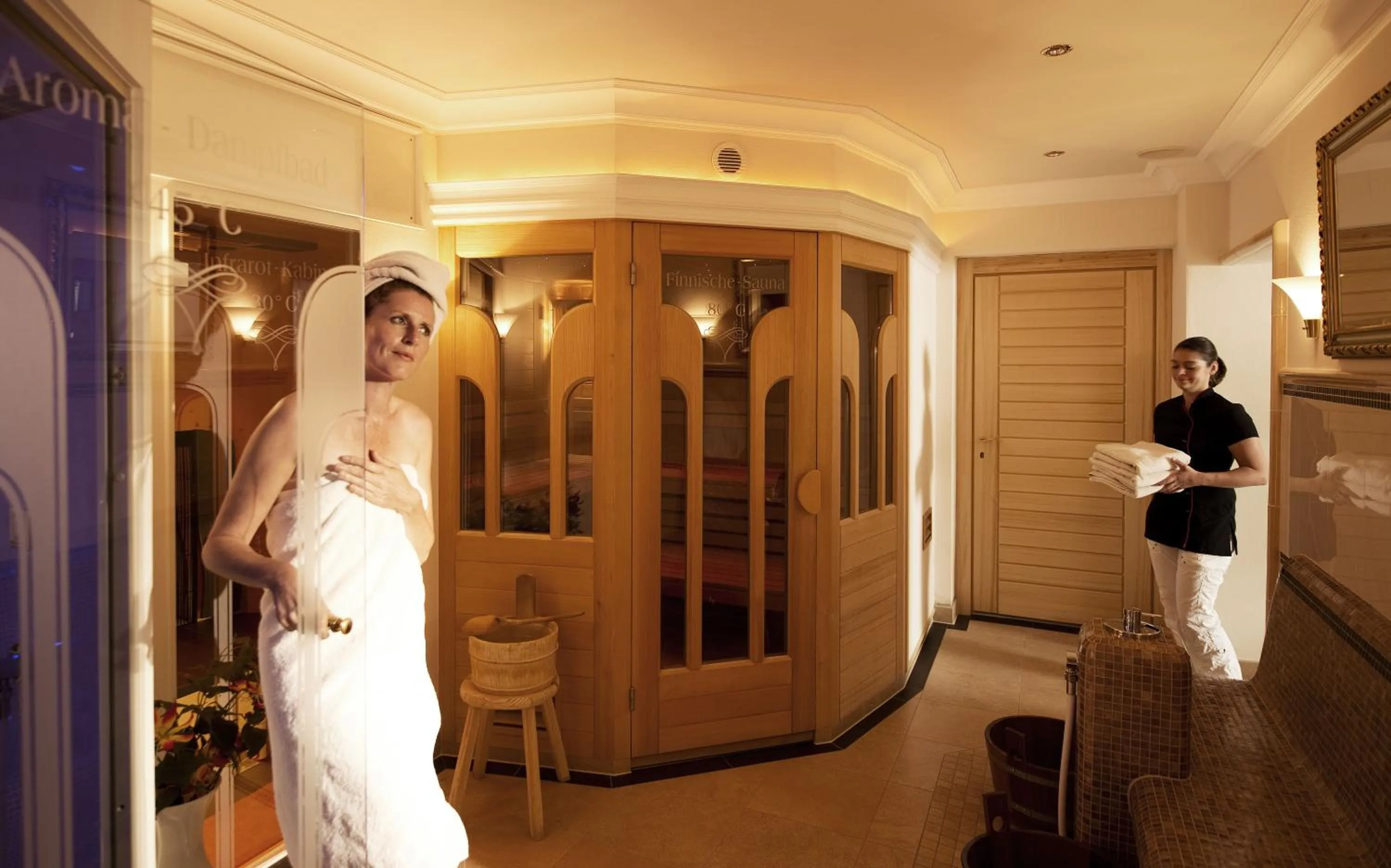 Spa and wellness centre/facilities in Ferienwohnungen im Bonnschloessl