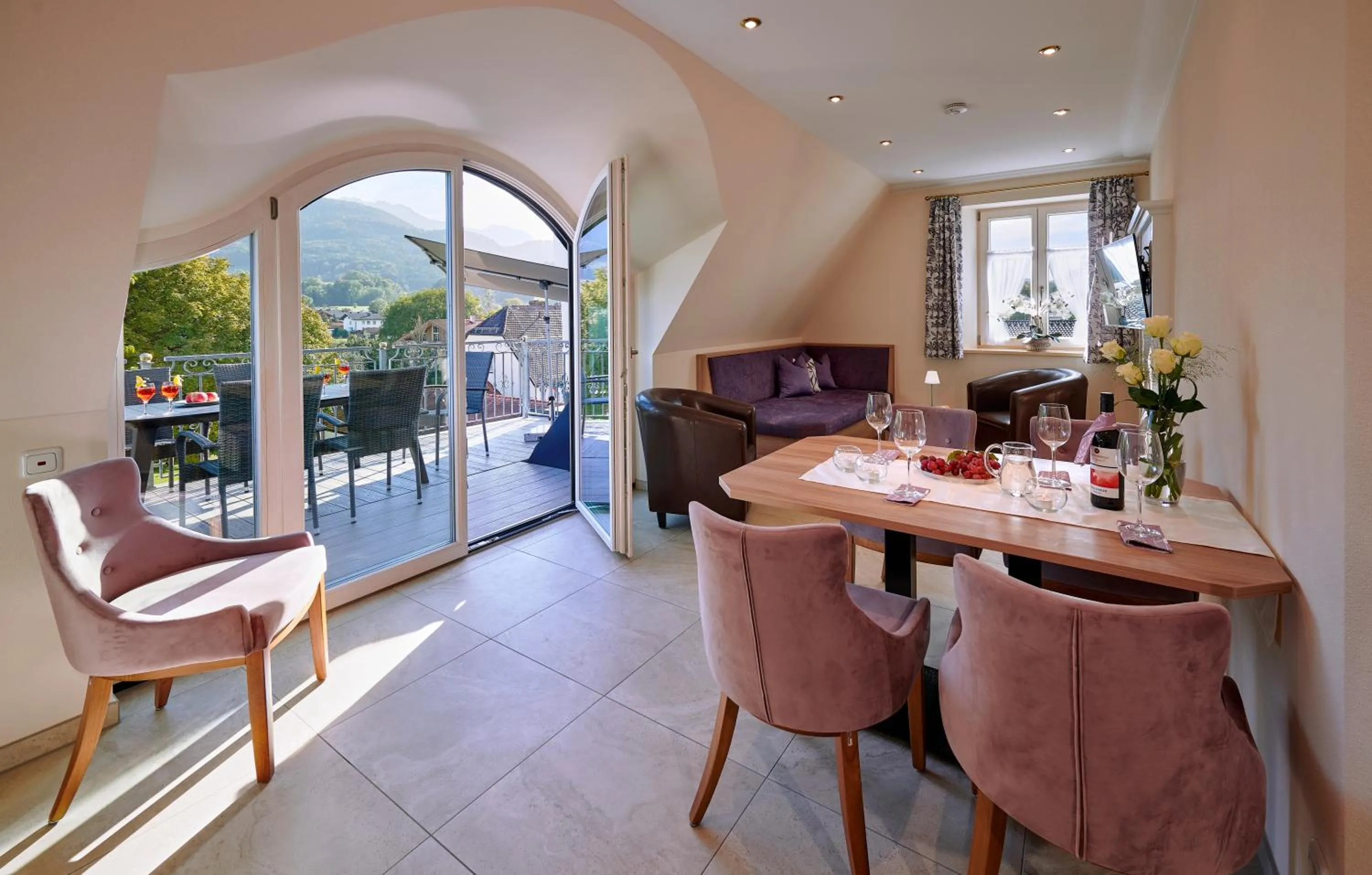 Living room in Ferienwohnungen im Bonnschloessl