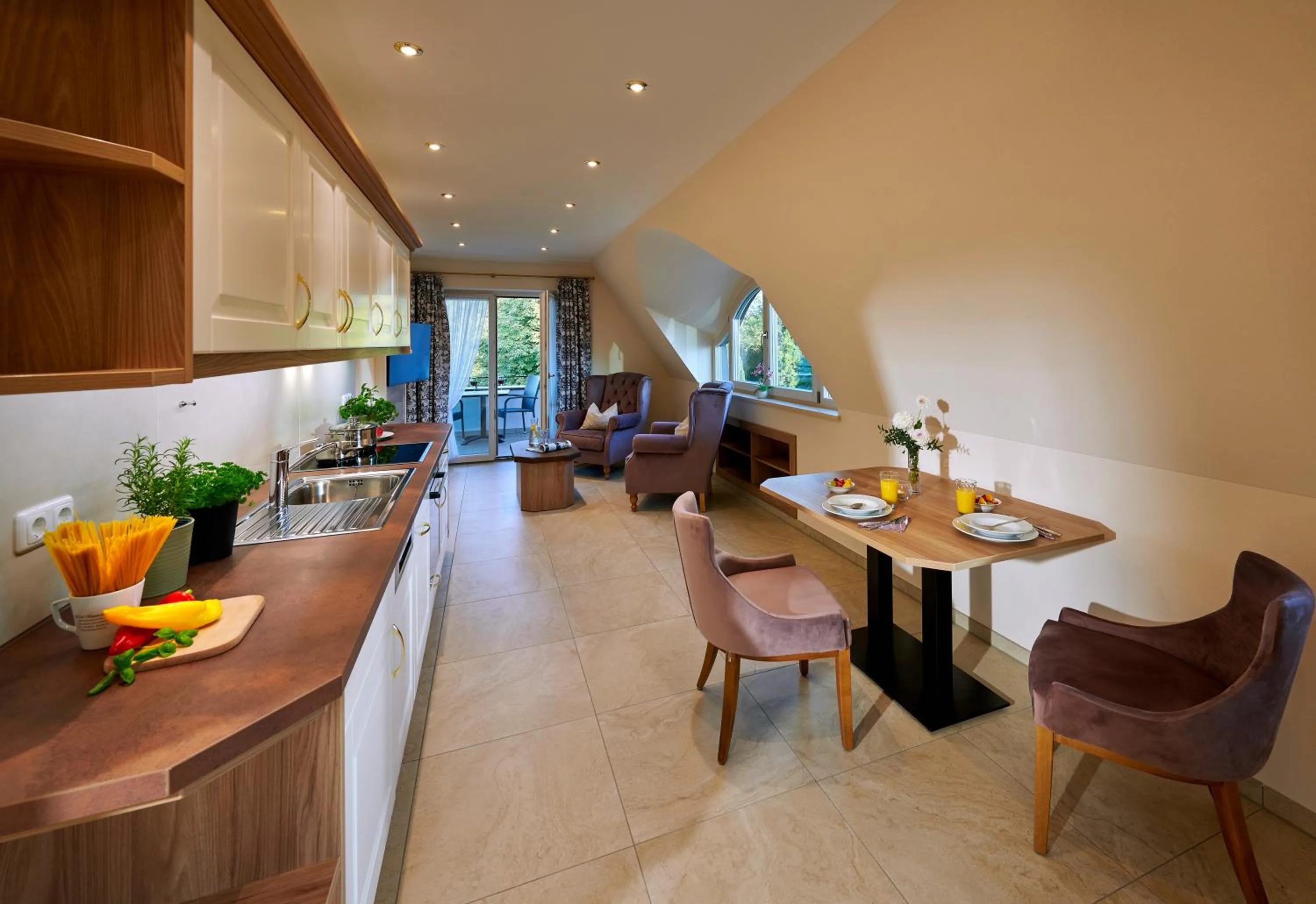 Living room in Ferienwohnungen im Bonnschloessl