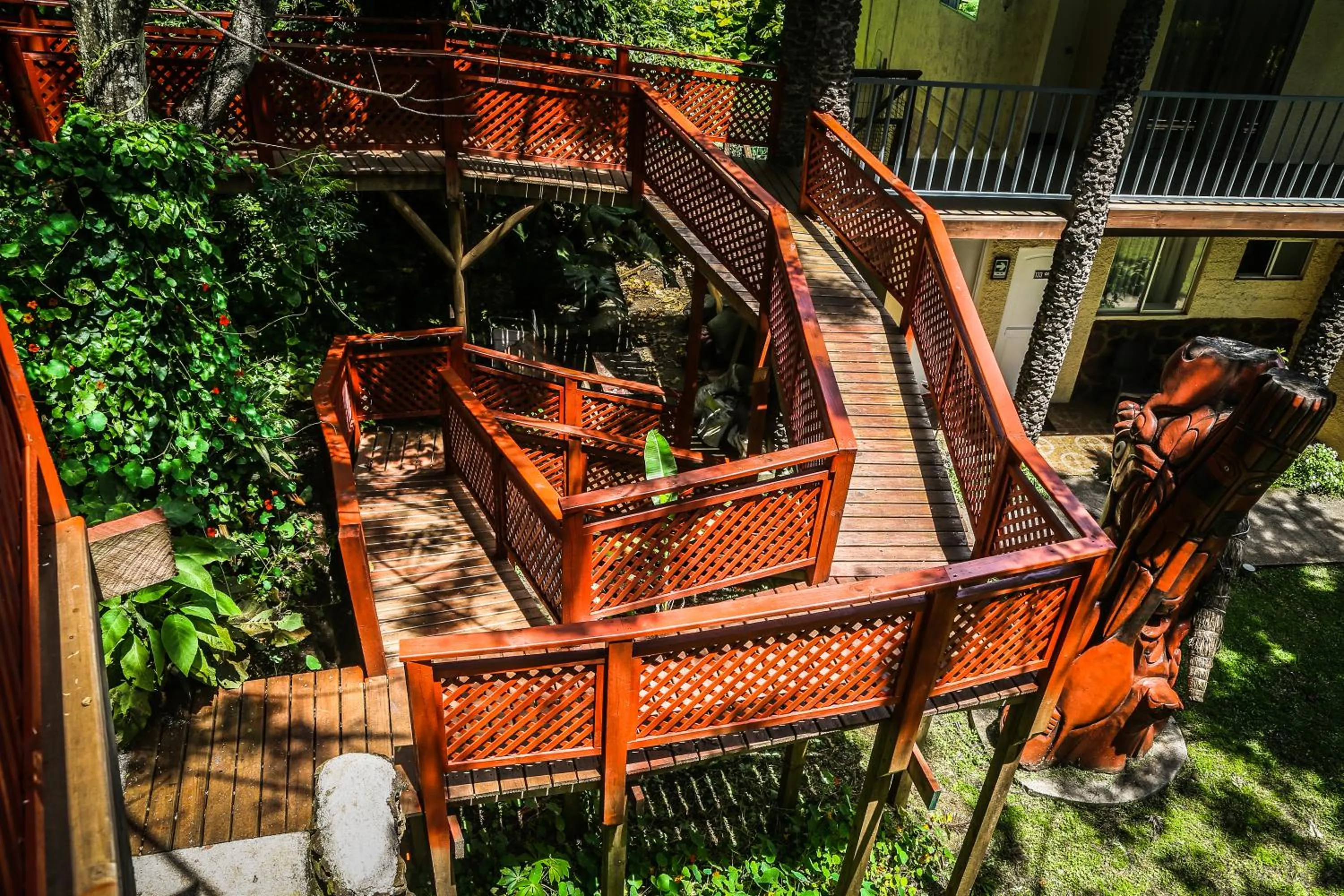 Garden view in Easter Island Ecolodge