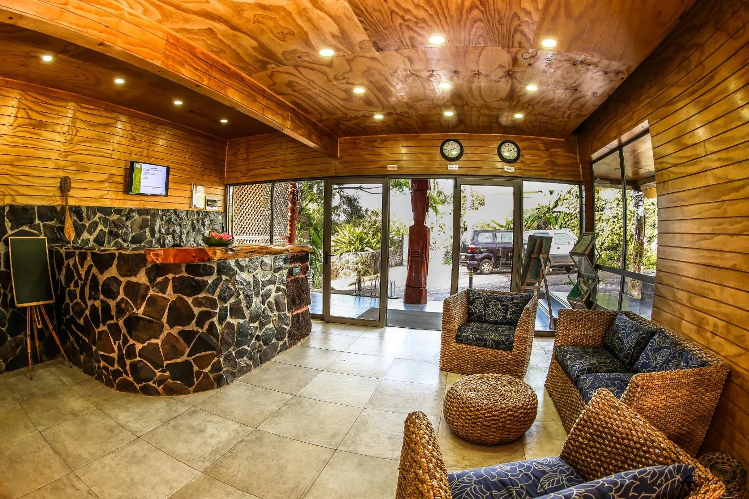 Lobby or reception in Easter Island Ecolodge