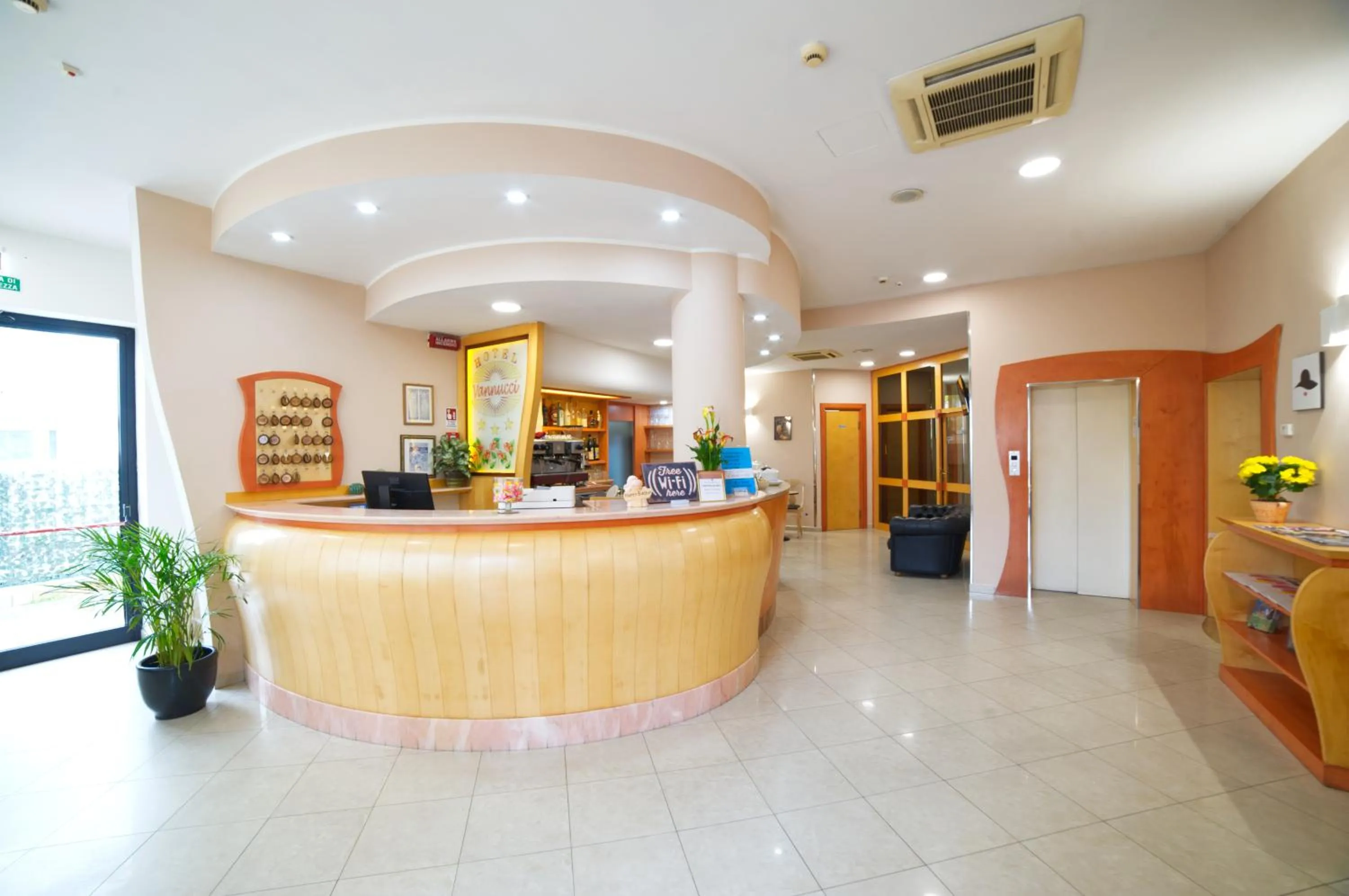 Lobby or reception in Hotel Vannucci