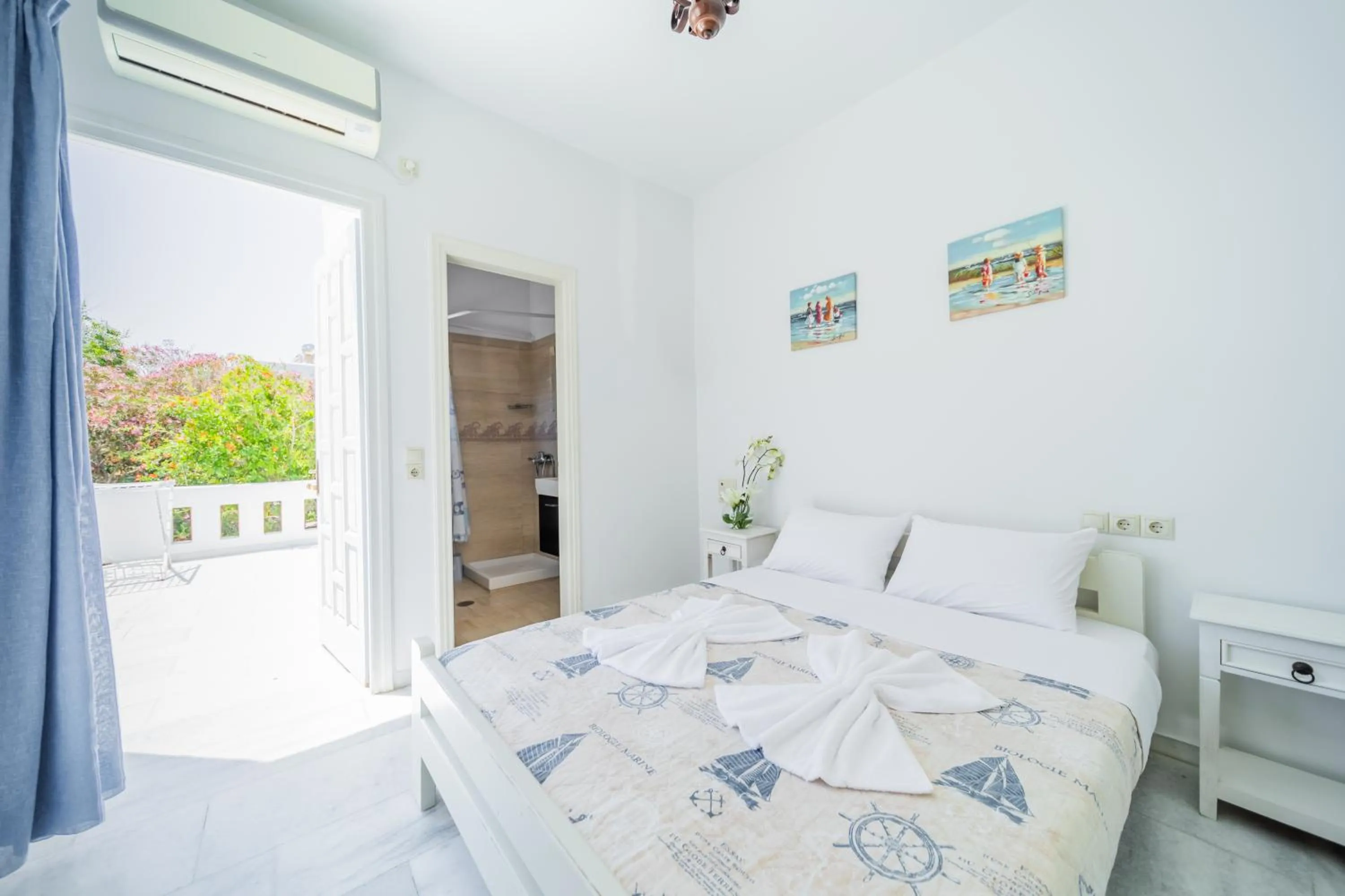 Bedroom, Bed in Agia Anna Living