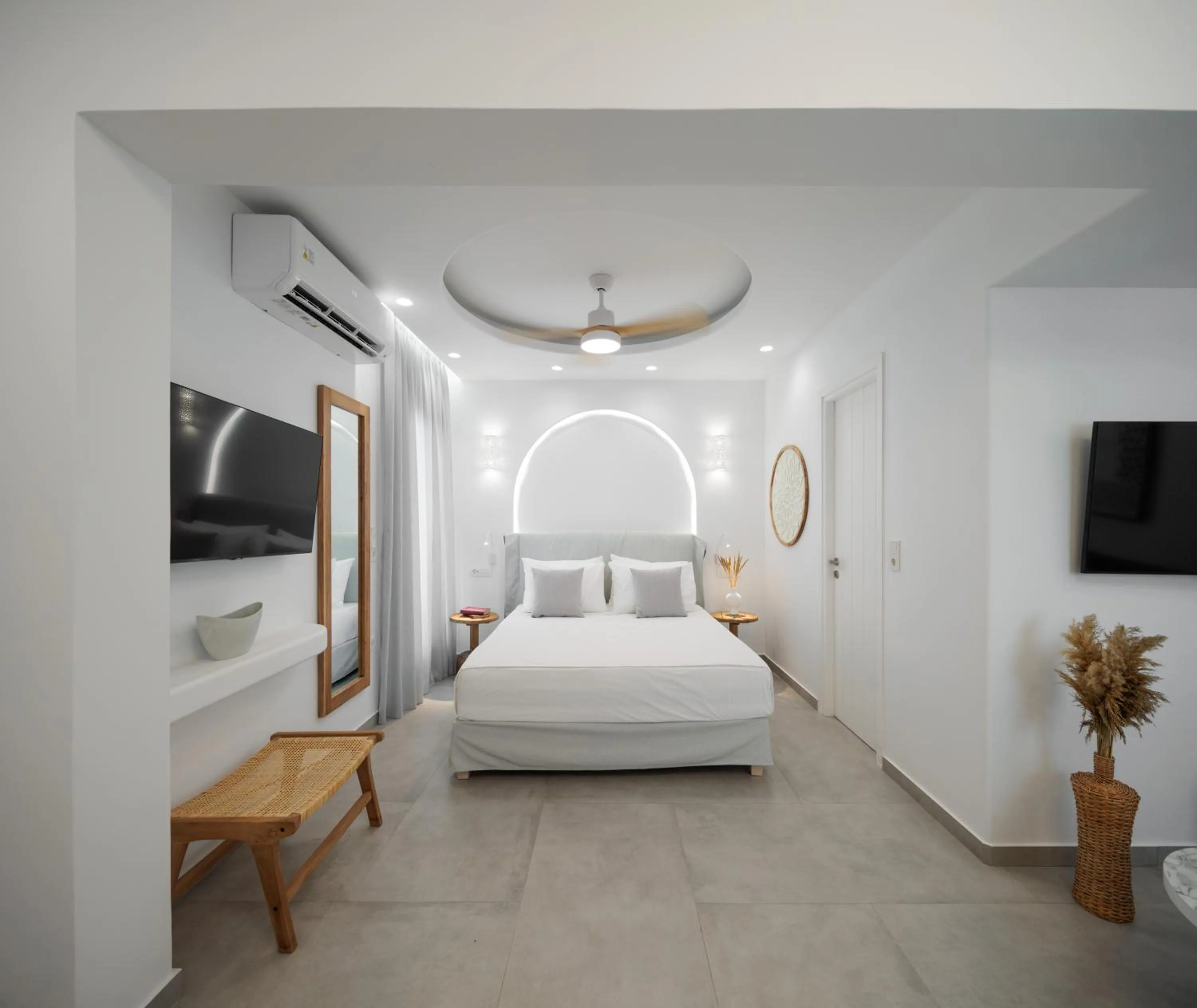 Bedroom, Bed in Agia Anna Living