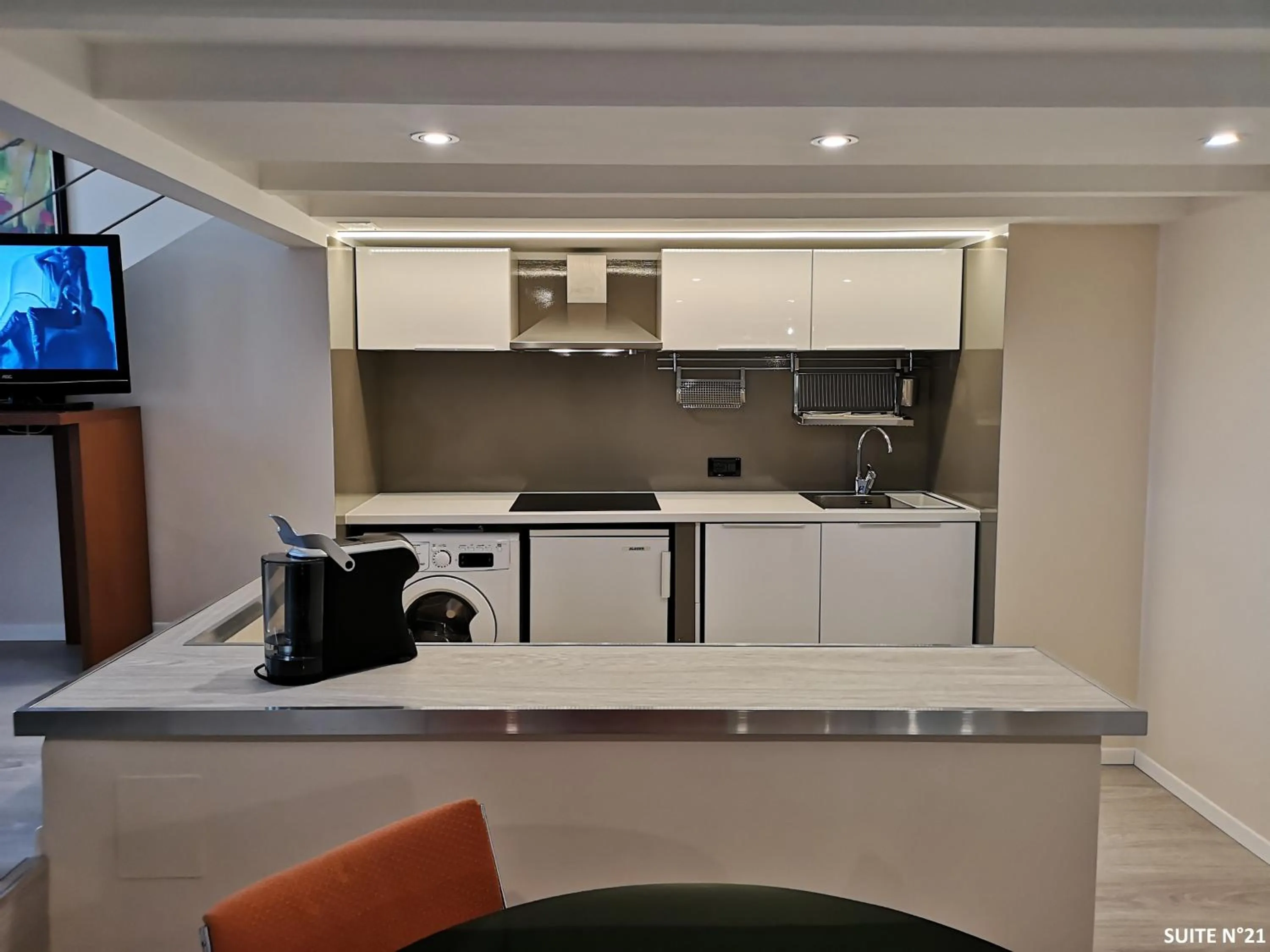 Kitchen or kitchenette in Residence Sacchi Aparthotel