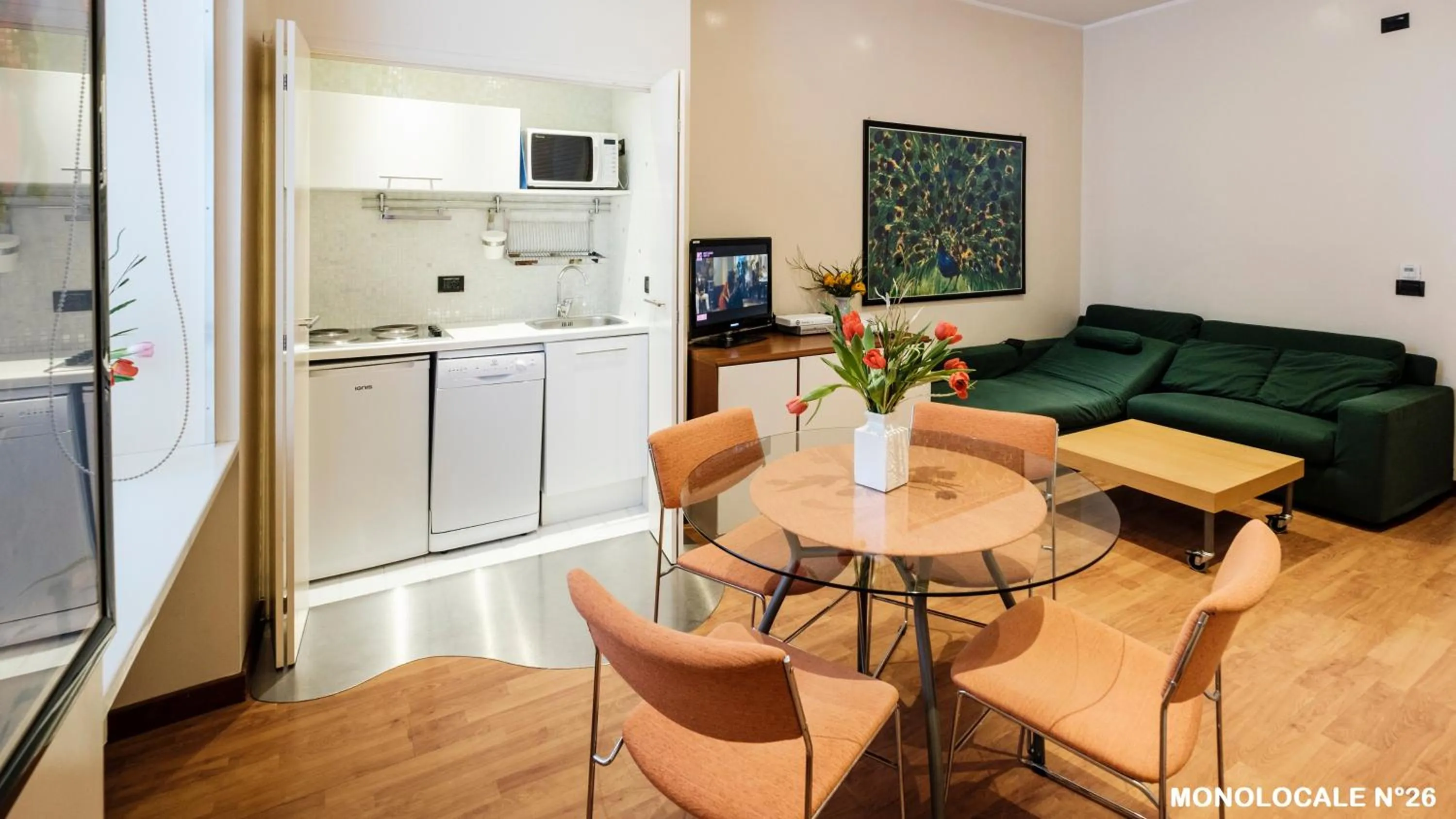 Kitchen or kitchenette in Residence Sacchi Aparthotel