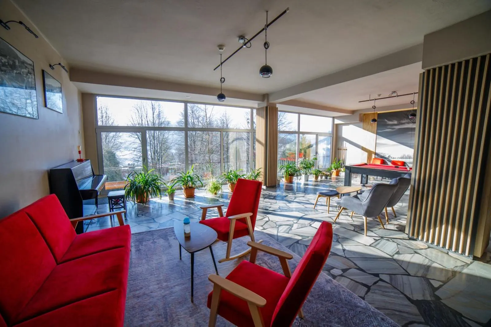 Seating area in Krokus