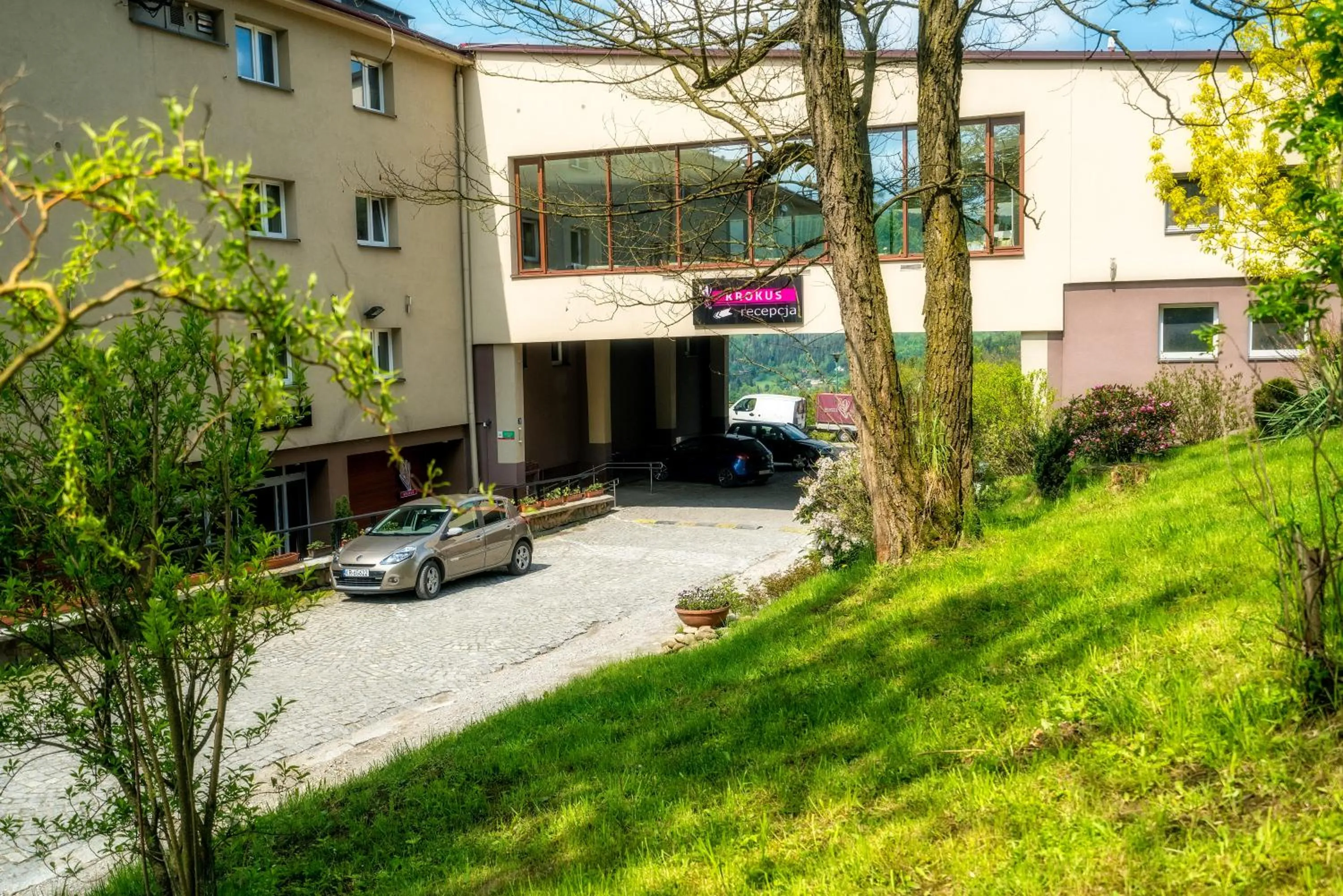 Inner courtyard view in Krokus