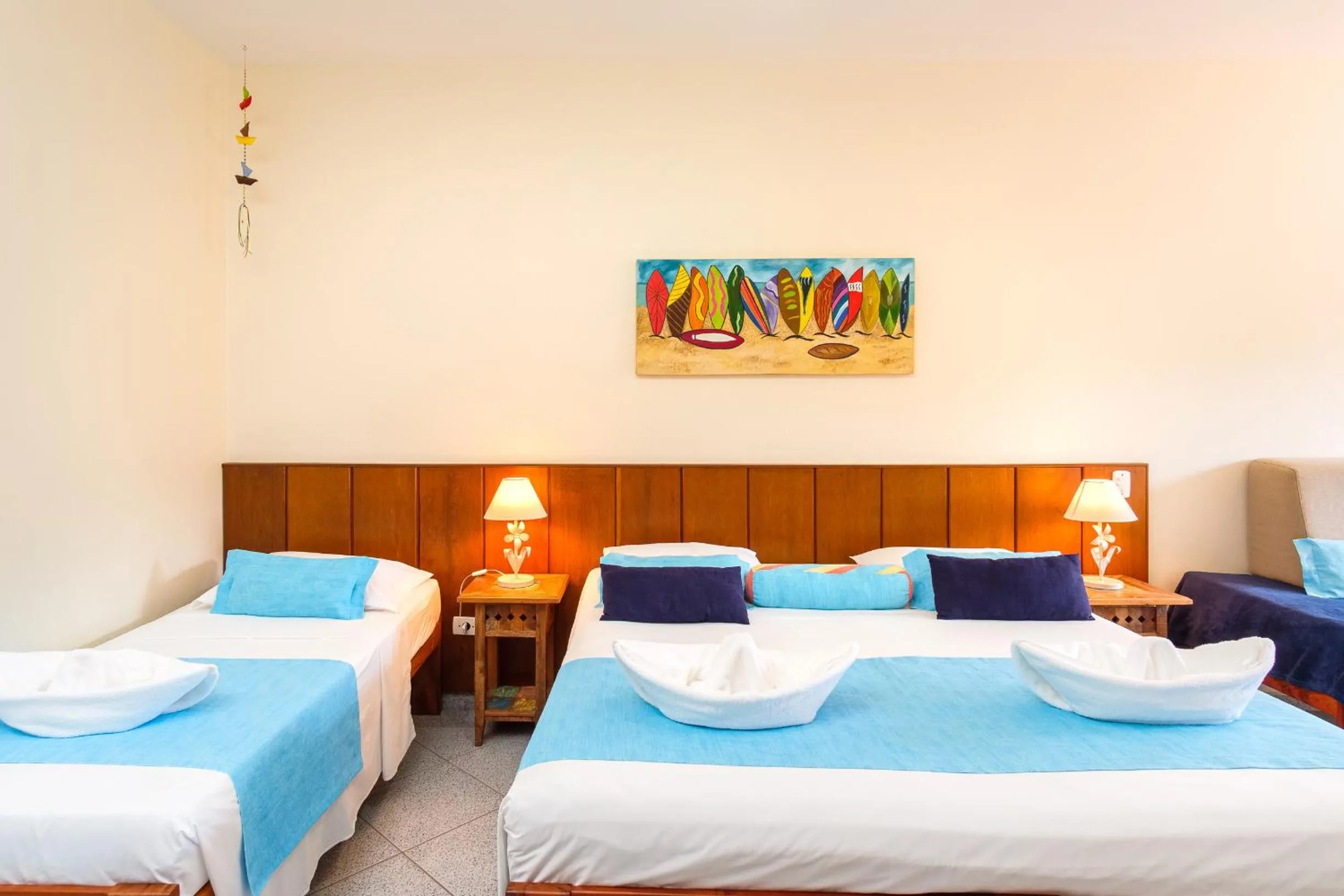 Bed in Pousada Vivamar