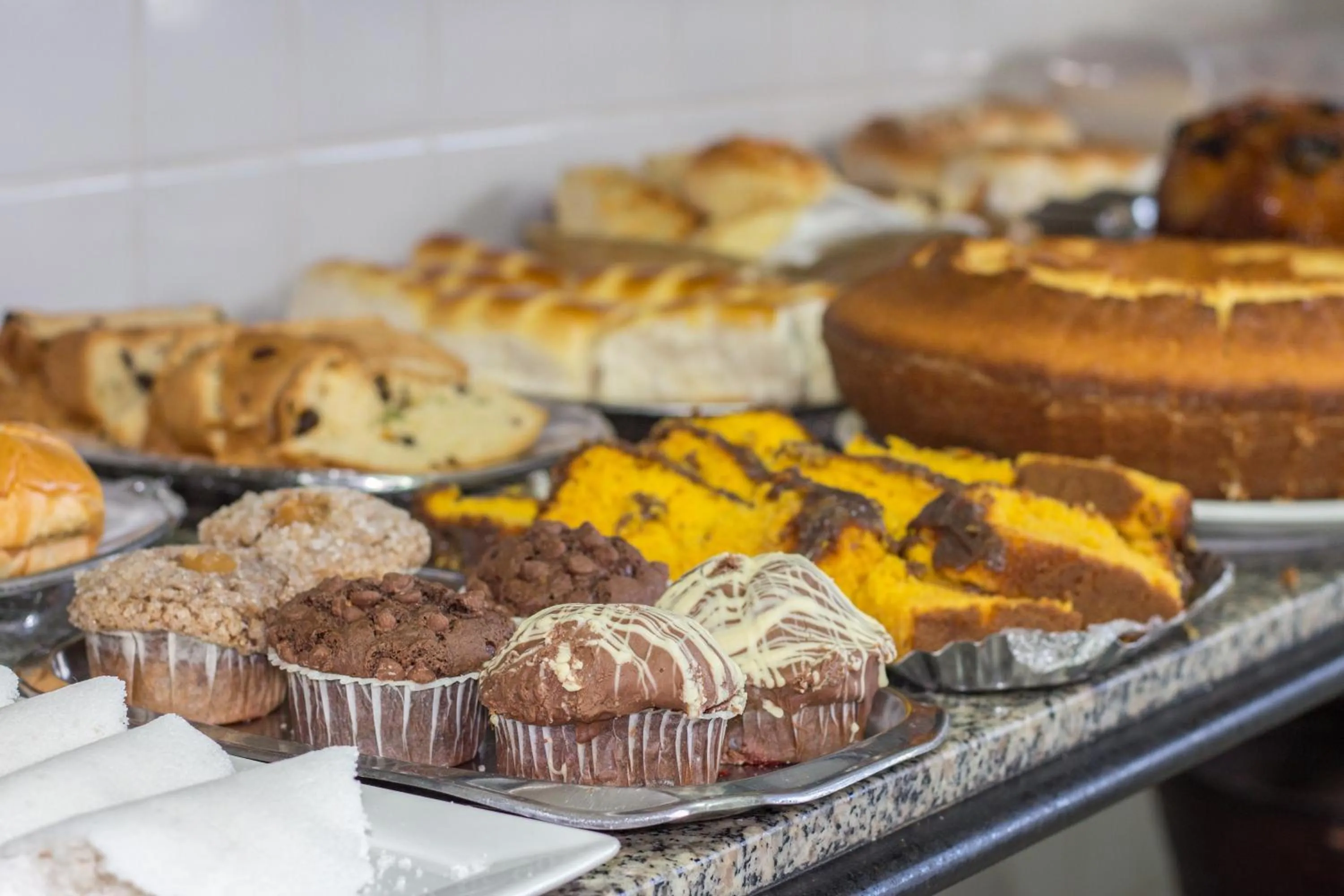 Buffet breakfast in Hotel Pousada Atlântica