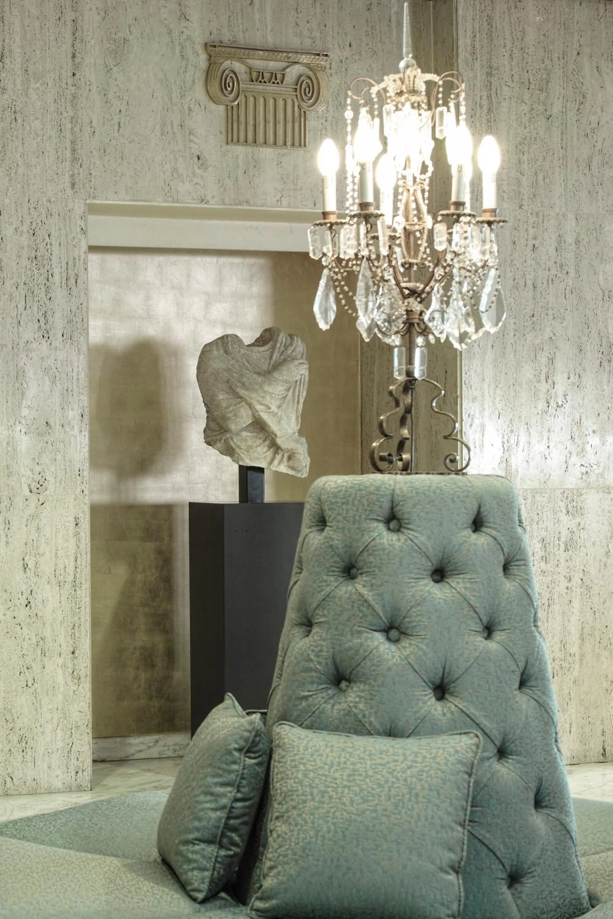 Seating area in Hotel Al Bustan