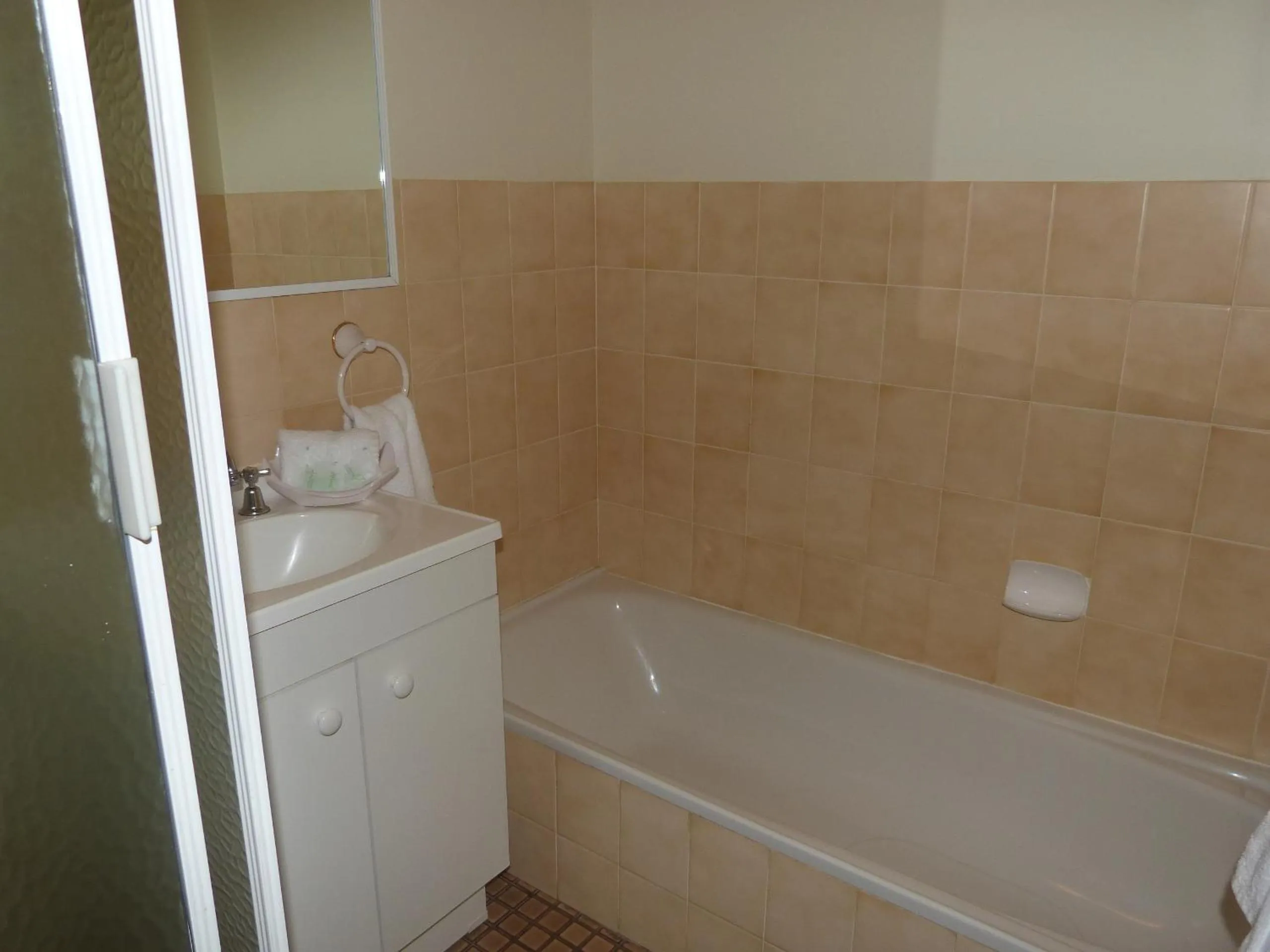 Bathroom in Marion Motel and Apartments