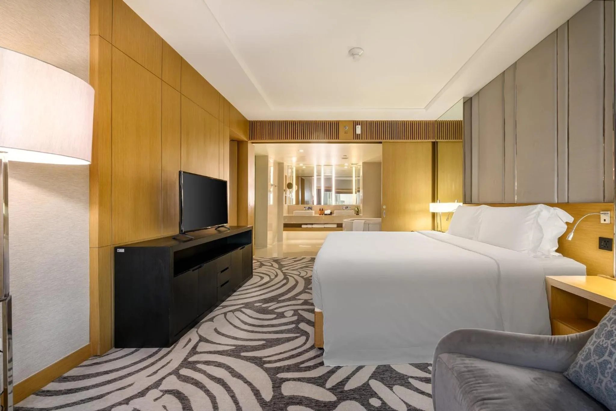 Photo of the whole room, Bed in Centara Grand at Central Plaza Ladprao Bangkok