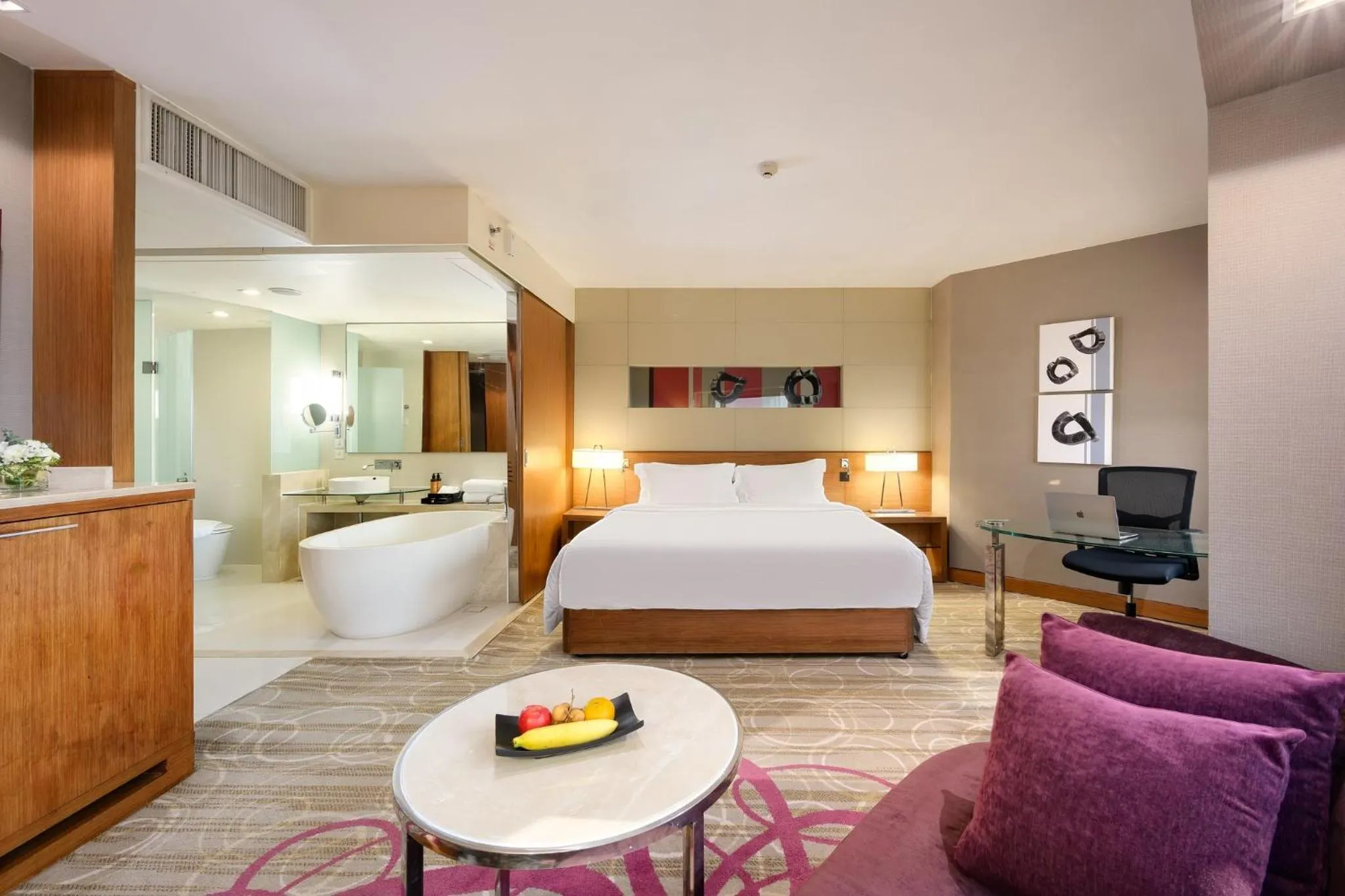 Photo of the whole room, Bed in Centara Grand at Central Plaza Ladprao Bangkok