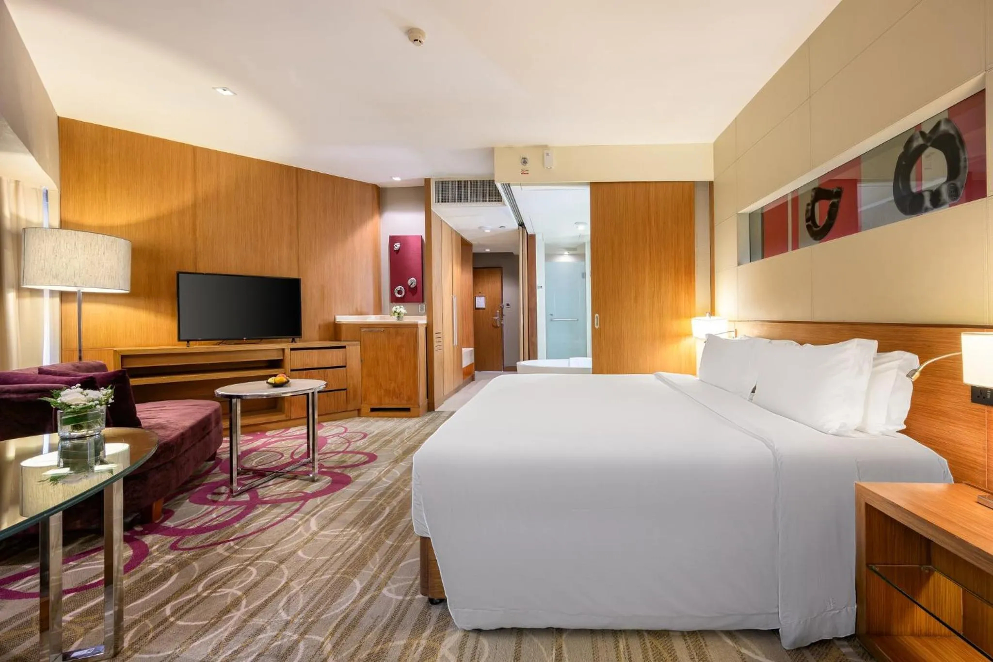 Photo of the whole room, Bed in Centara Grand at Central Plaza Ladprao Bangkok