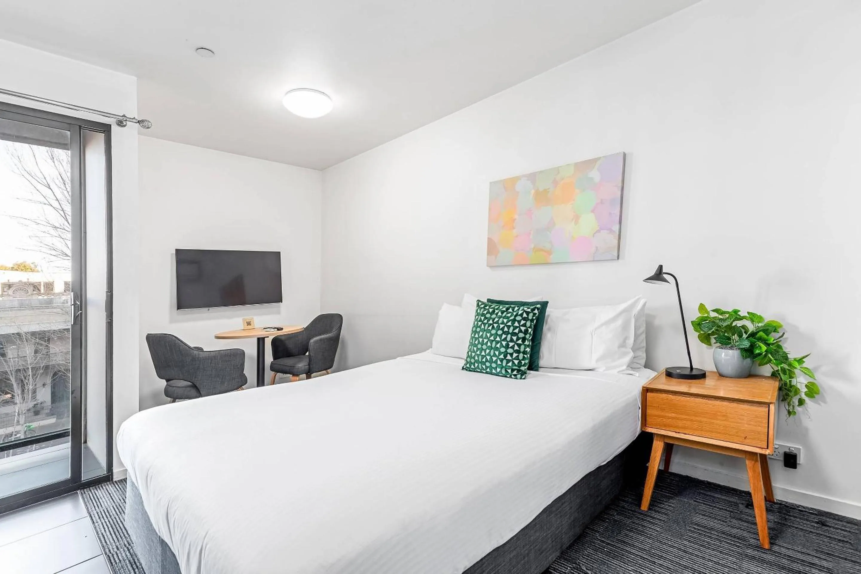 Bedroom, Bed in Quality Apartments North Melbourne