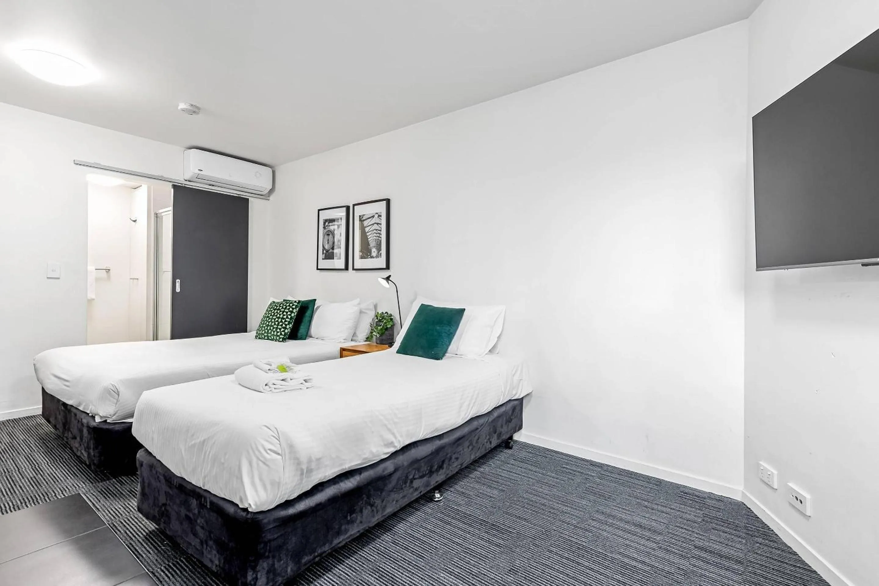 Bedroom, Bed in Quality Apartments North Melbourne
