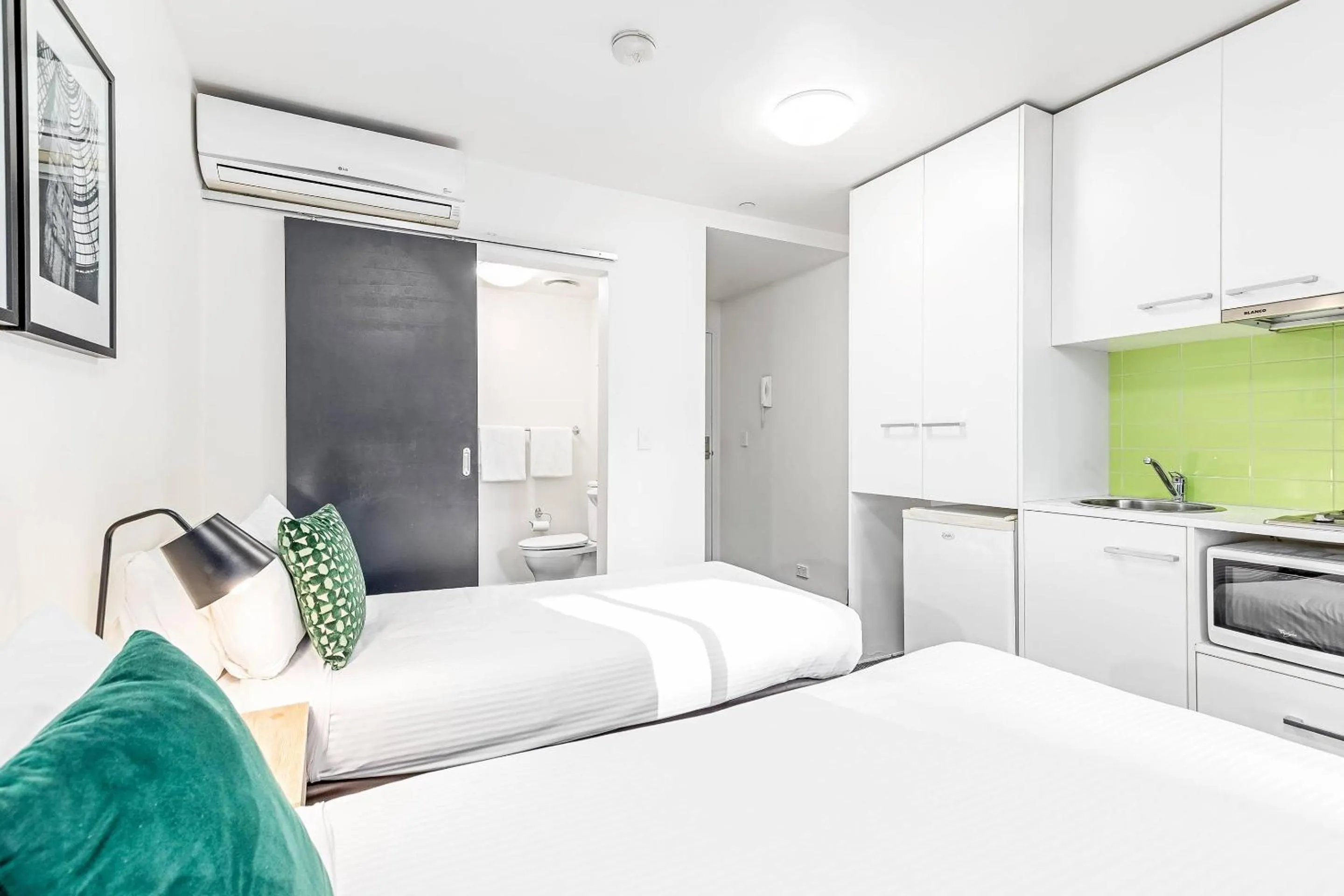 Bedroom, Bed in Quality Apartments North Melbourne