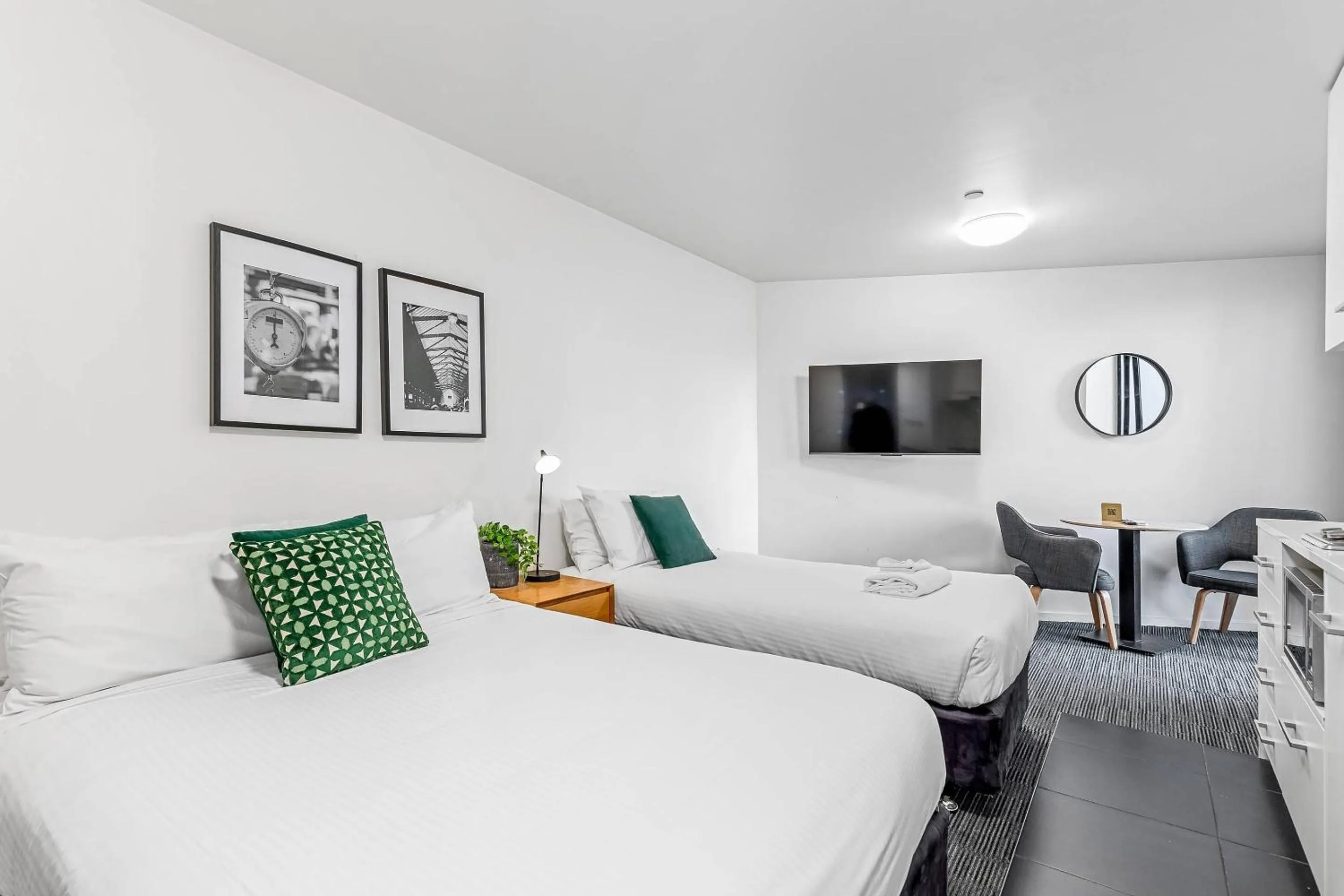 Bedroom, Bed in Quality Apartments North Melbourne