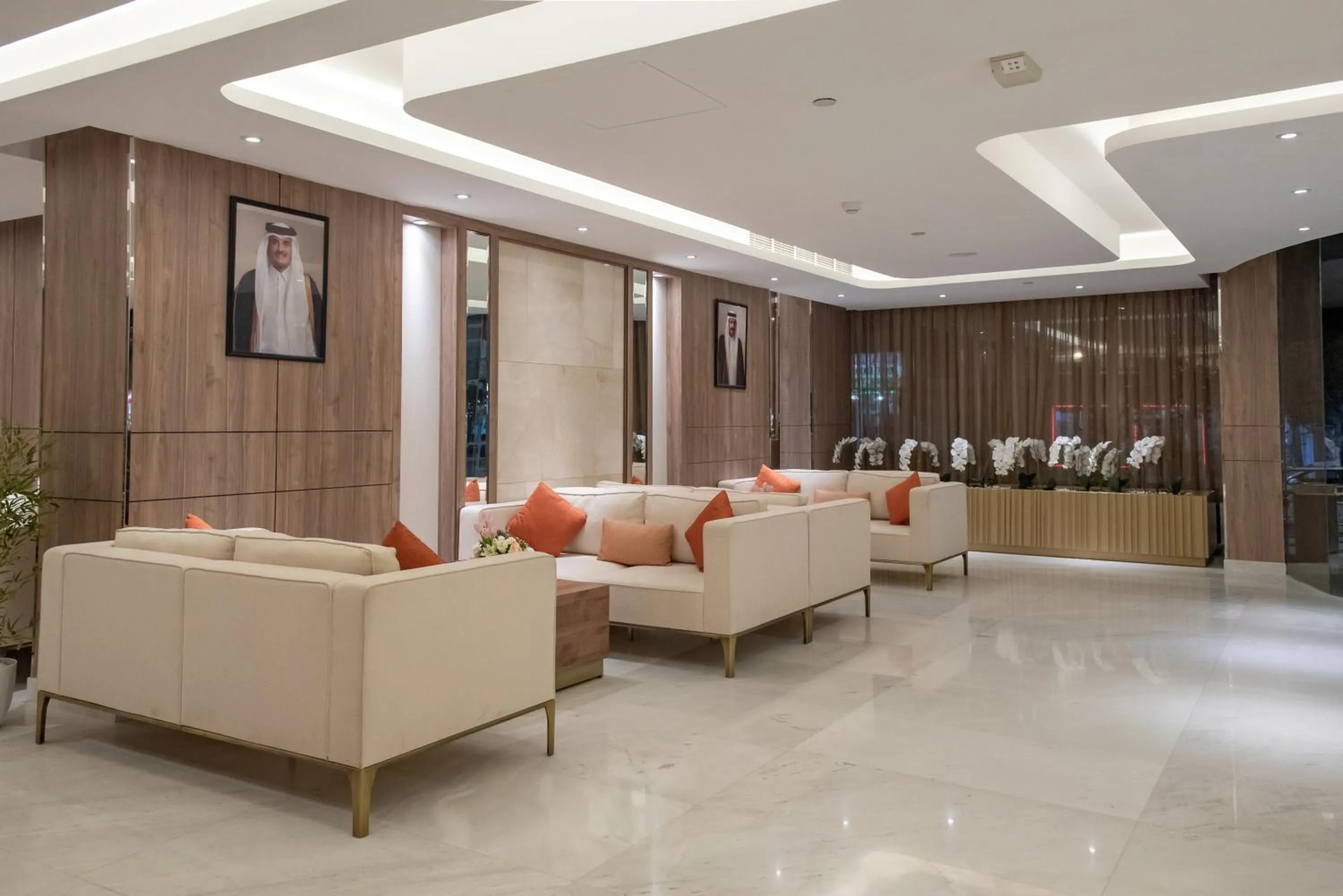 Seating area in Corp Executive Hotel Doha Suites