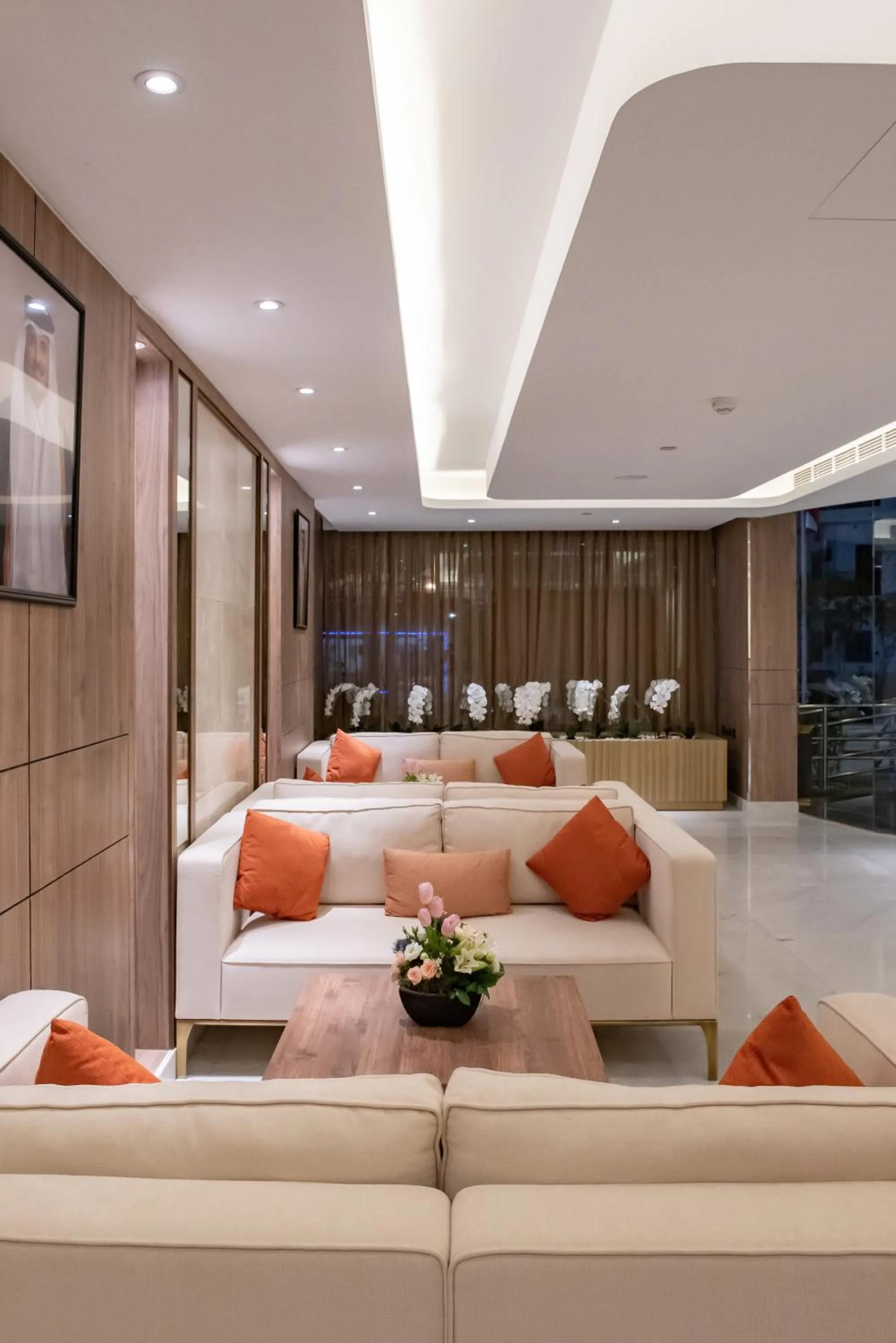 Living room, Bed in Corp Executive Hotel Doha Suites