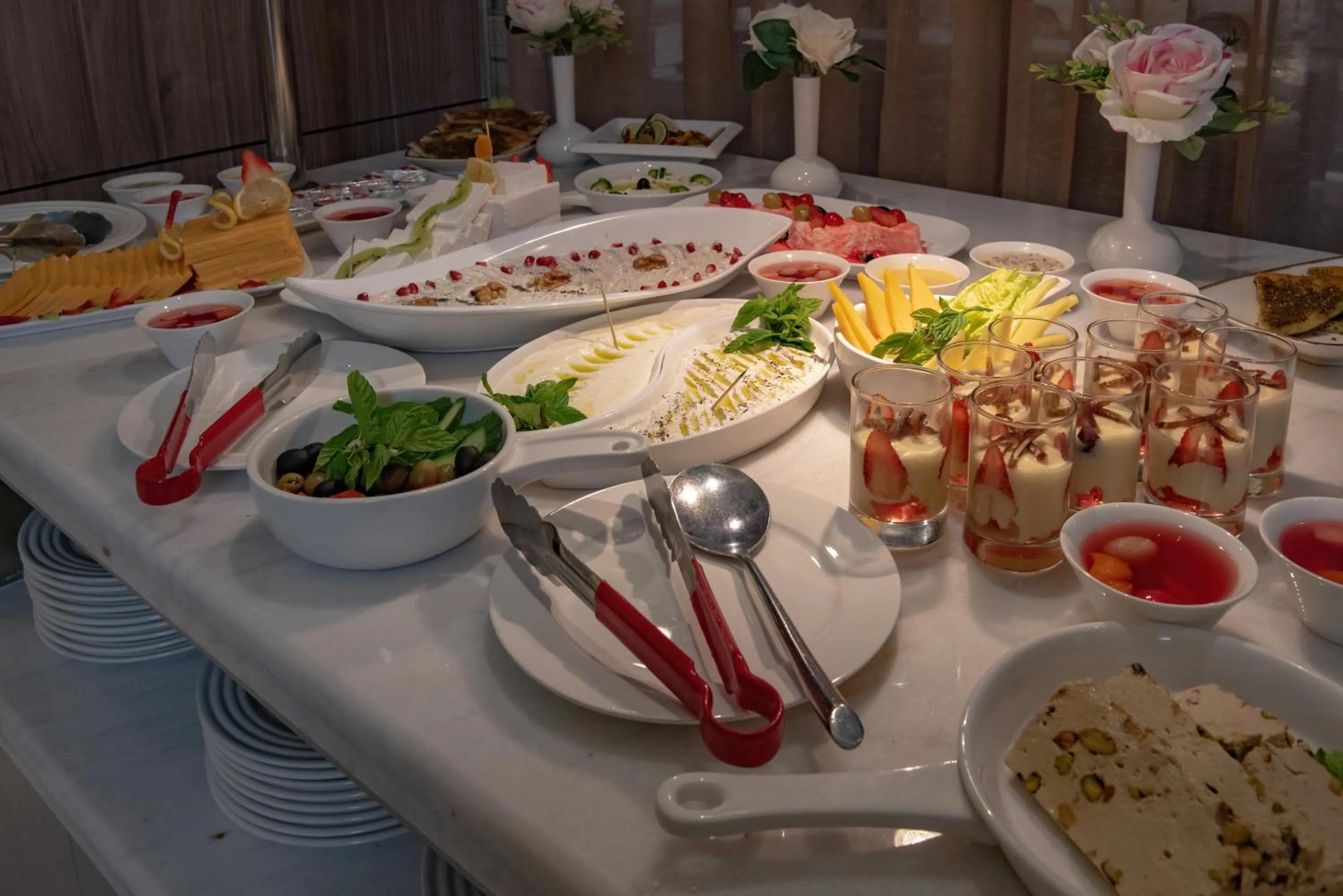 Buffet breakfast in Corp Executive Hotel Doha Suites