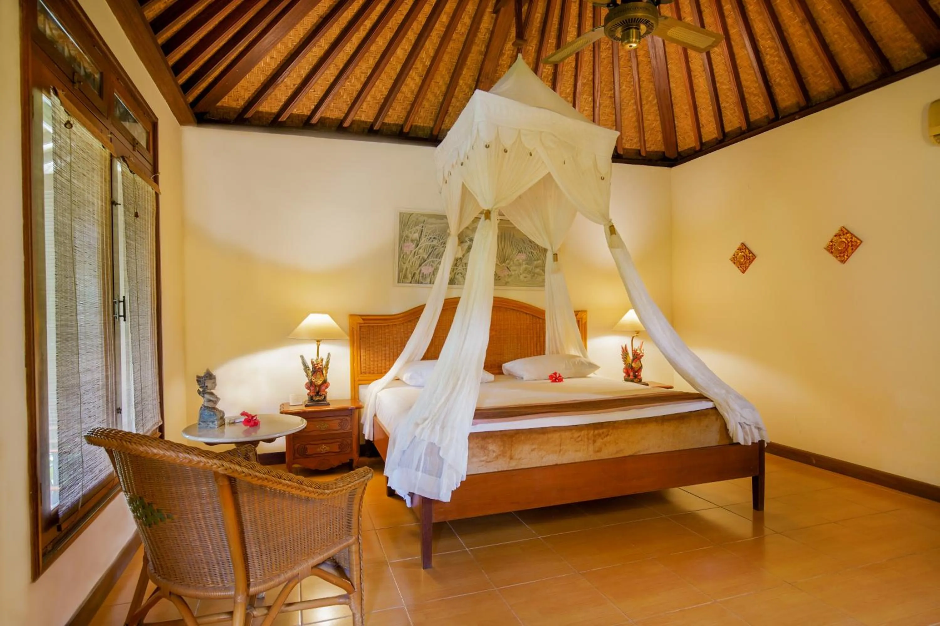 Bed in Villa Chempaka