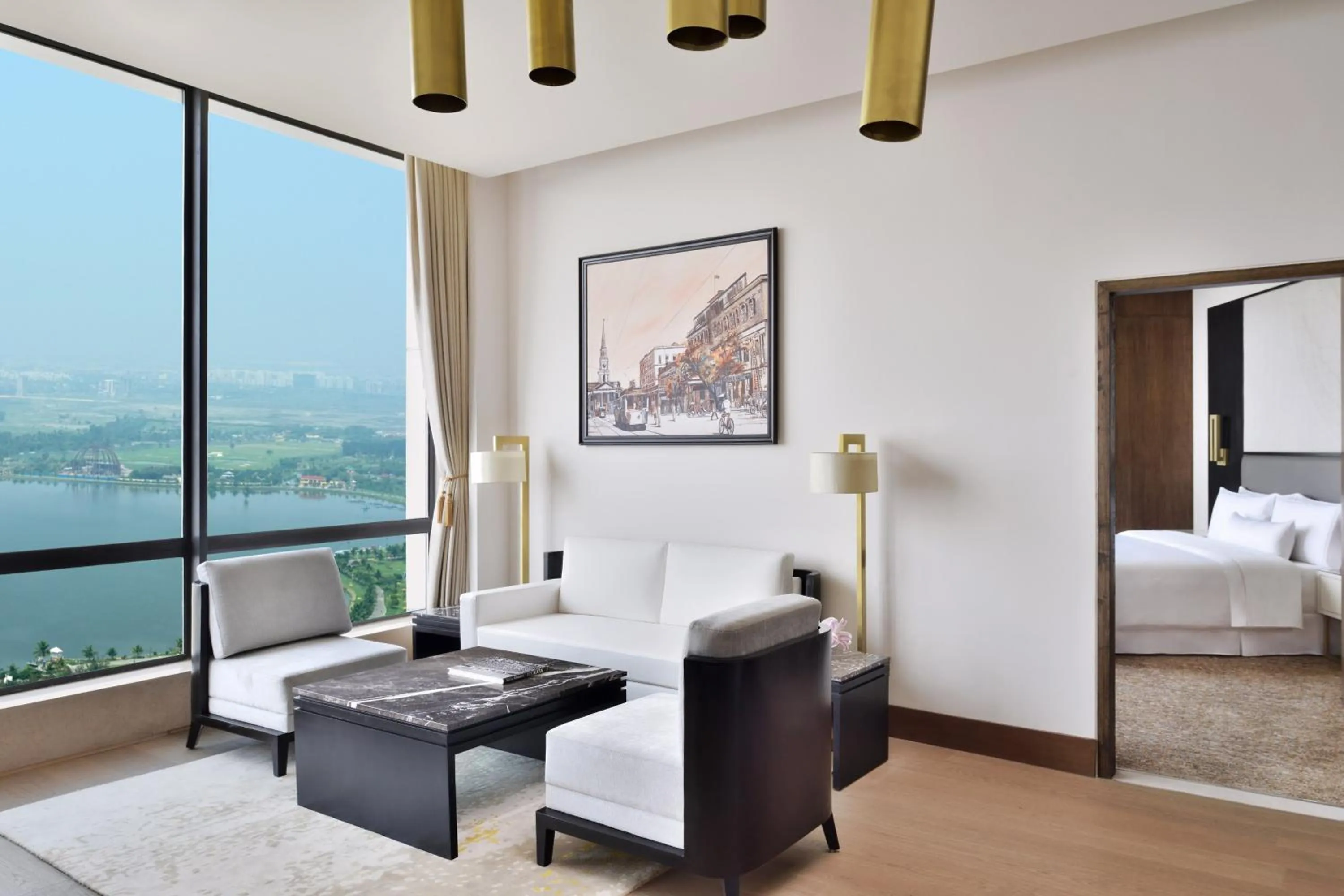 Living room, Bed in The Westin Kolkata Rajarhat