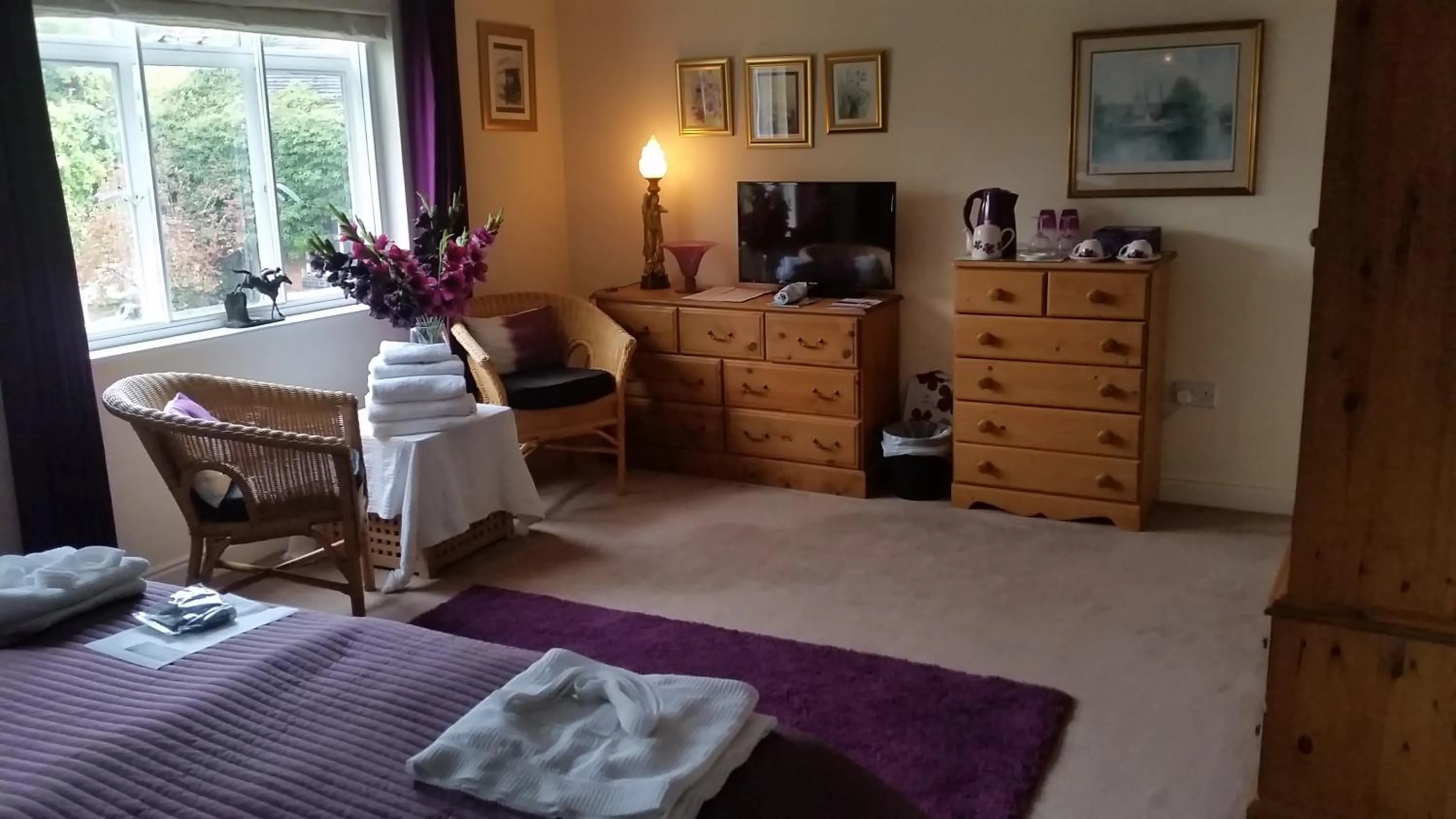 Coffee/tea facilities, Bed in Mackworth House Farm