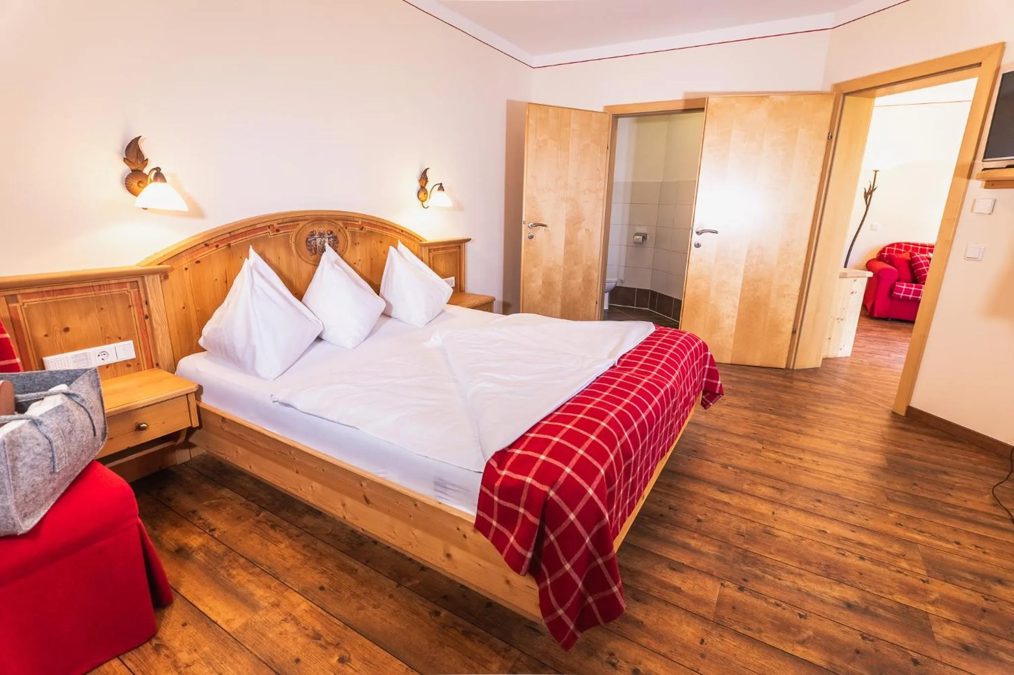 Bedroom, Bed in Hotel Lindenhof