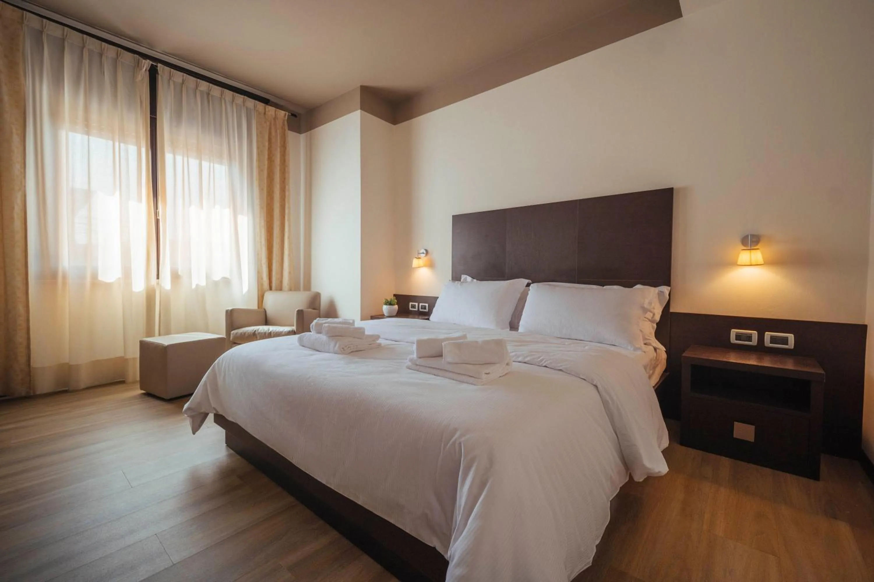 Bed in Hotel Palazzo Paradiso