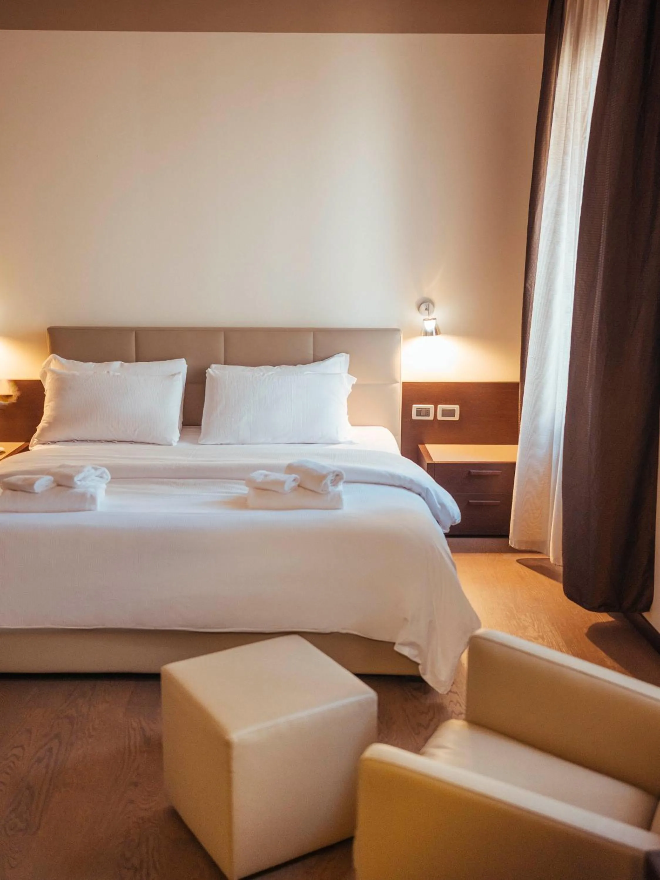 Bed in Hotel Palazzo Paradiso