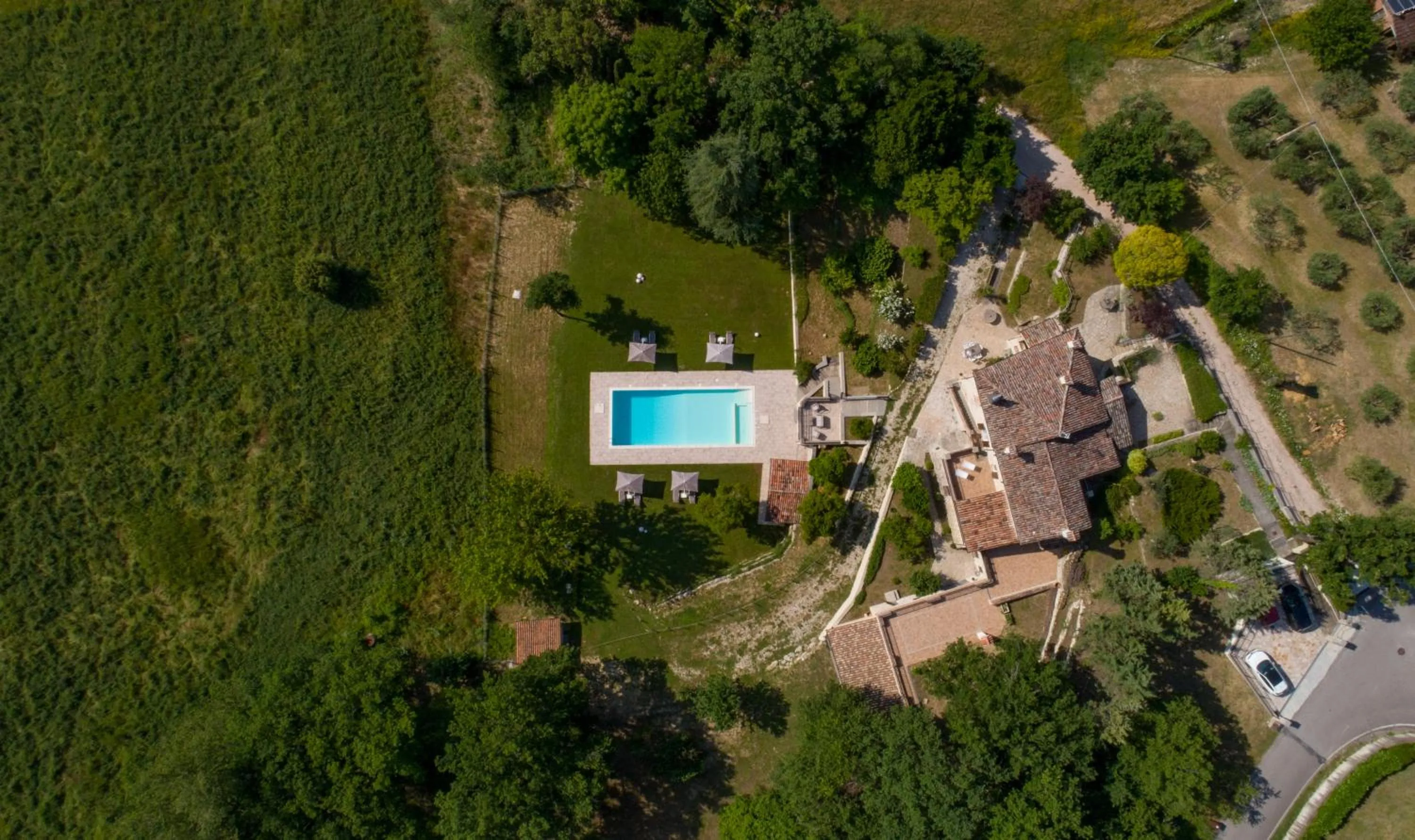 Bird's eye view in Relais Il Furioso