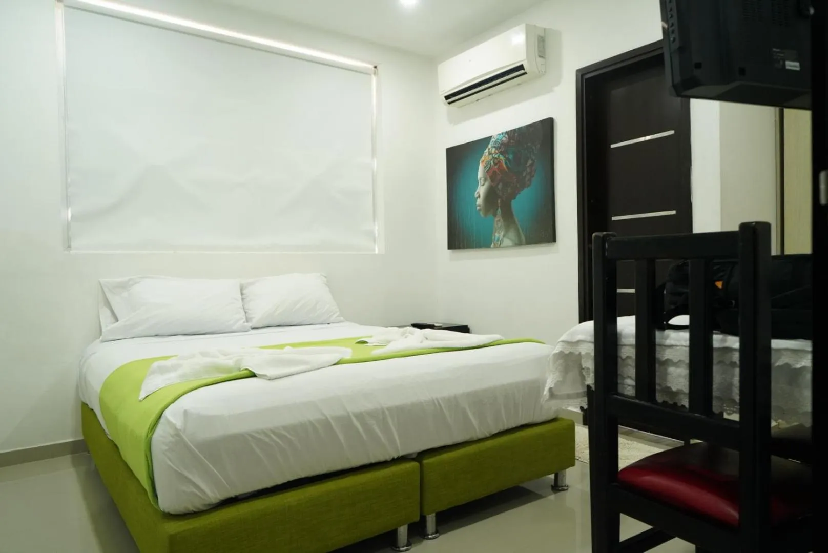 Bed in Hotel Sun River