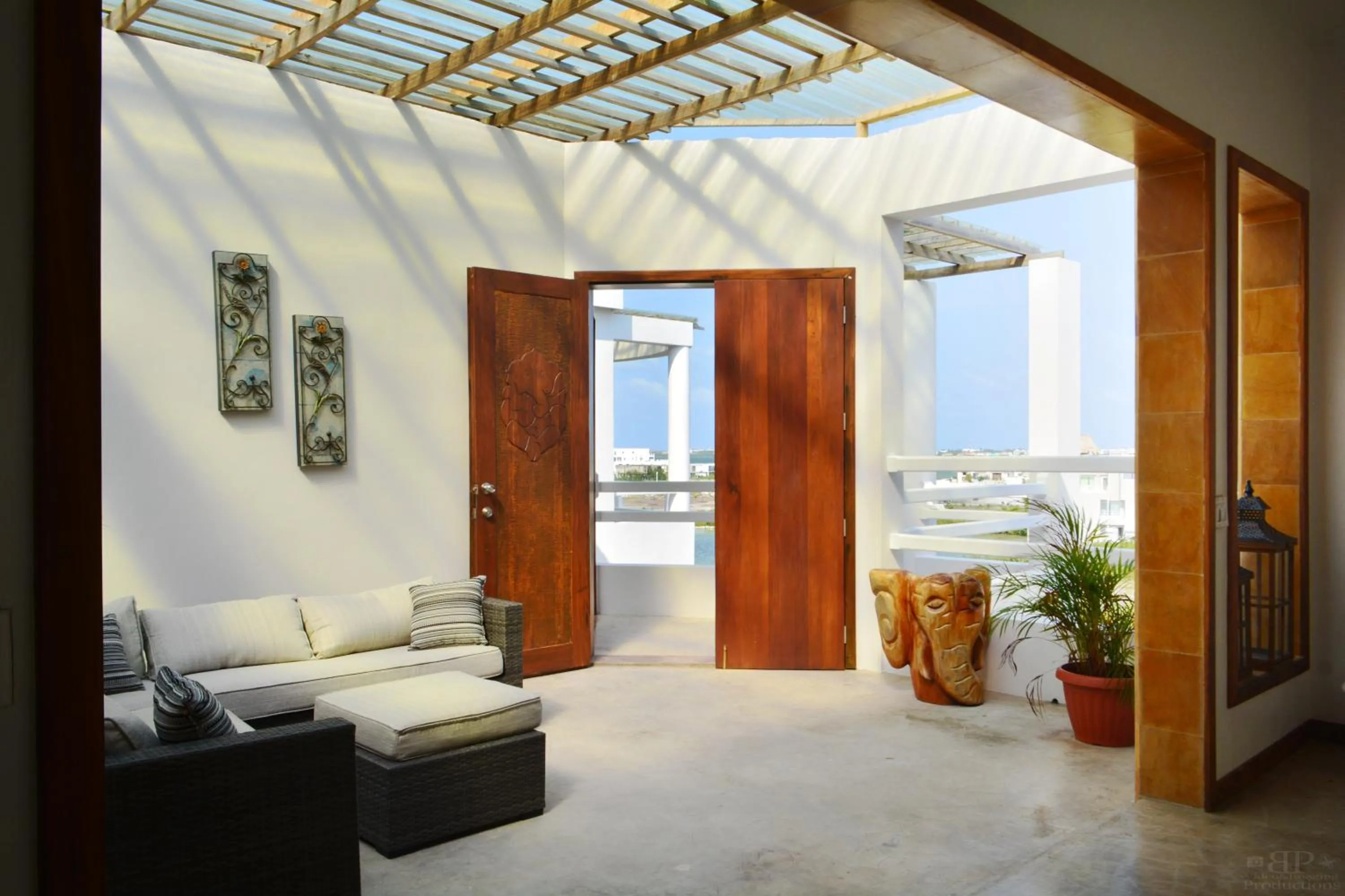 Seating area in Brahma Blue Resort