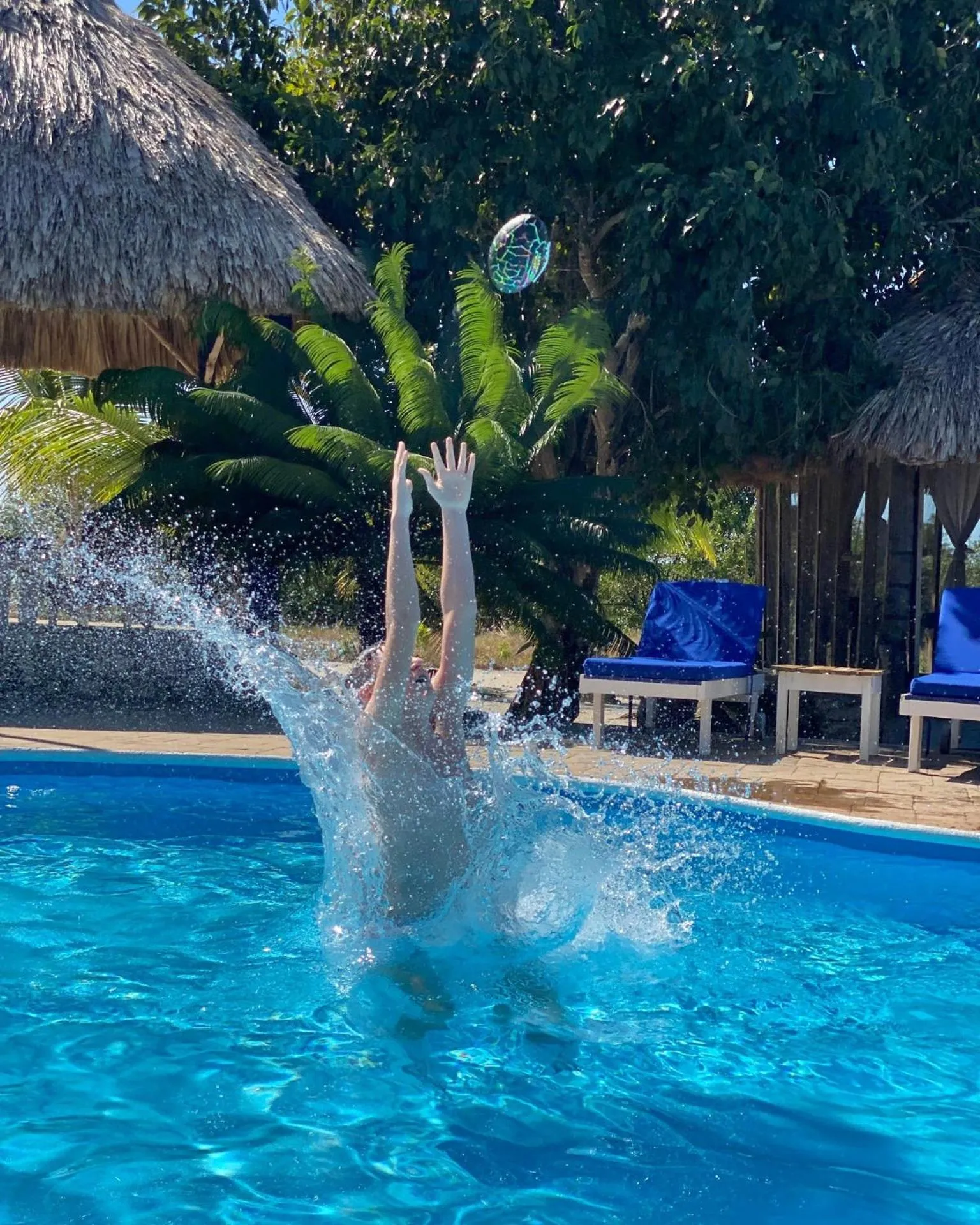 Swimming pool in Brahma Blue Resort
