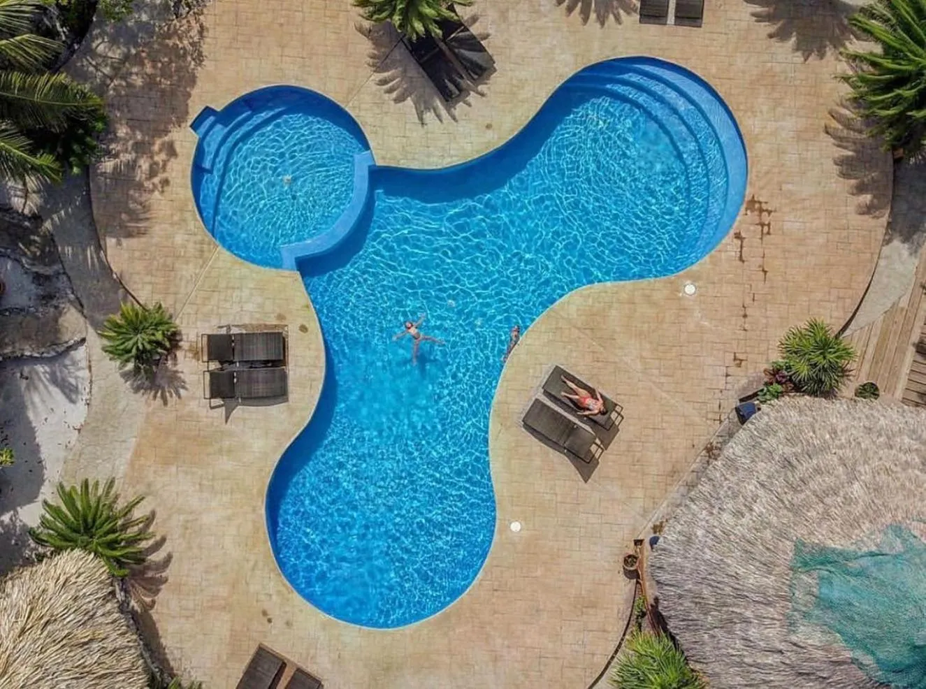 Swimming pool in Brahma Blue Resort