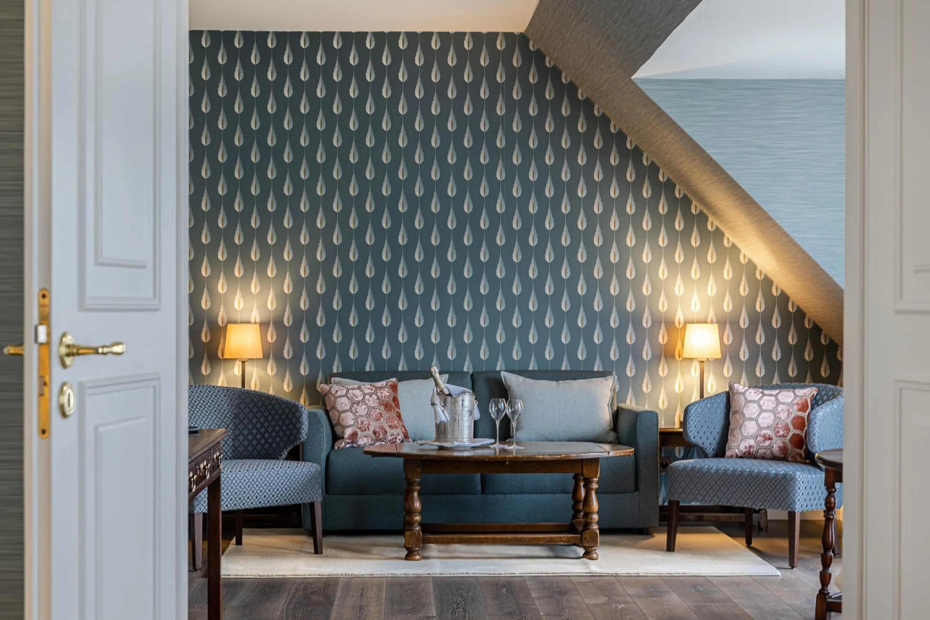 Living room in Hotel Stadt Hamburg