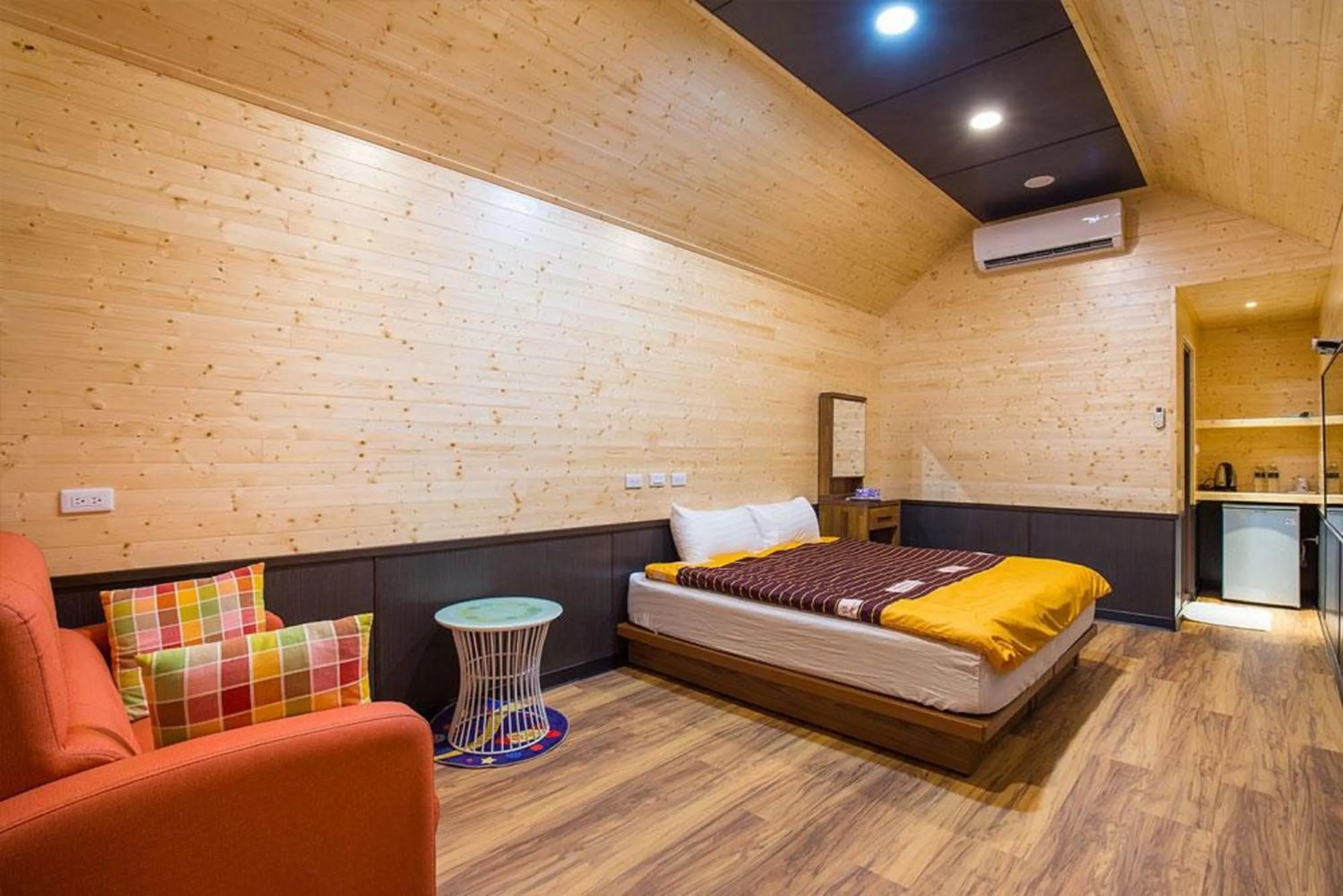 Bed in Xiaoliuqiu Happy House B&B